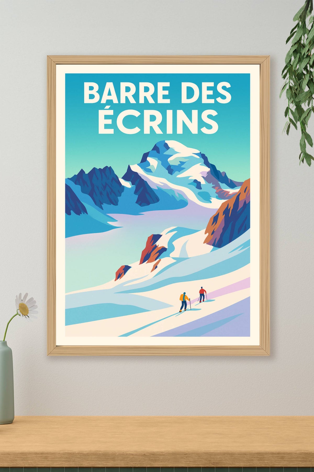 Affiche de Barre des Écrins - Le sommet majestueux des Alpes