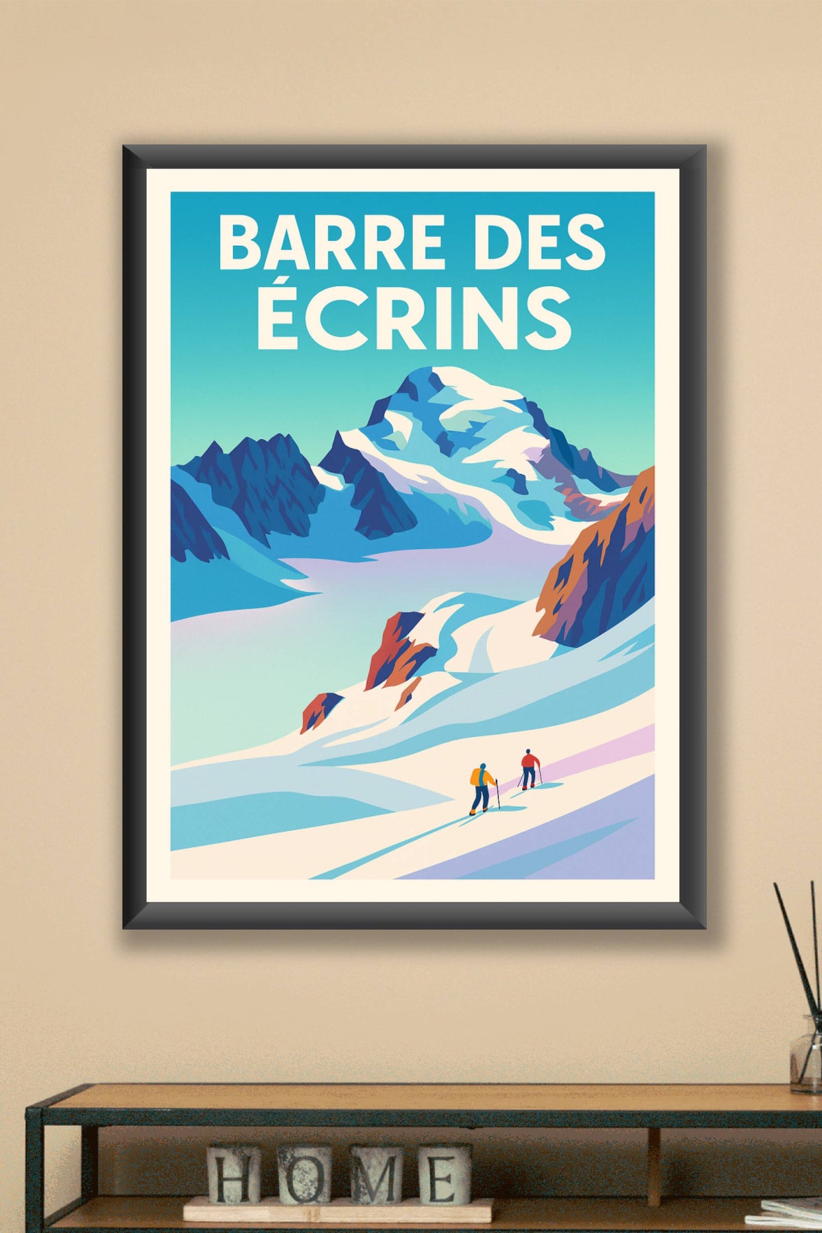 Affiche de Barre des Écrins - Le sommet majestueux des Alpes