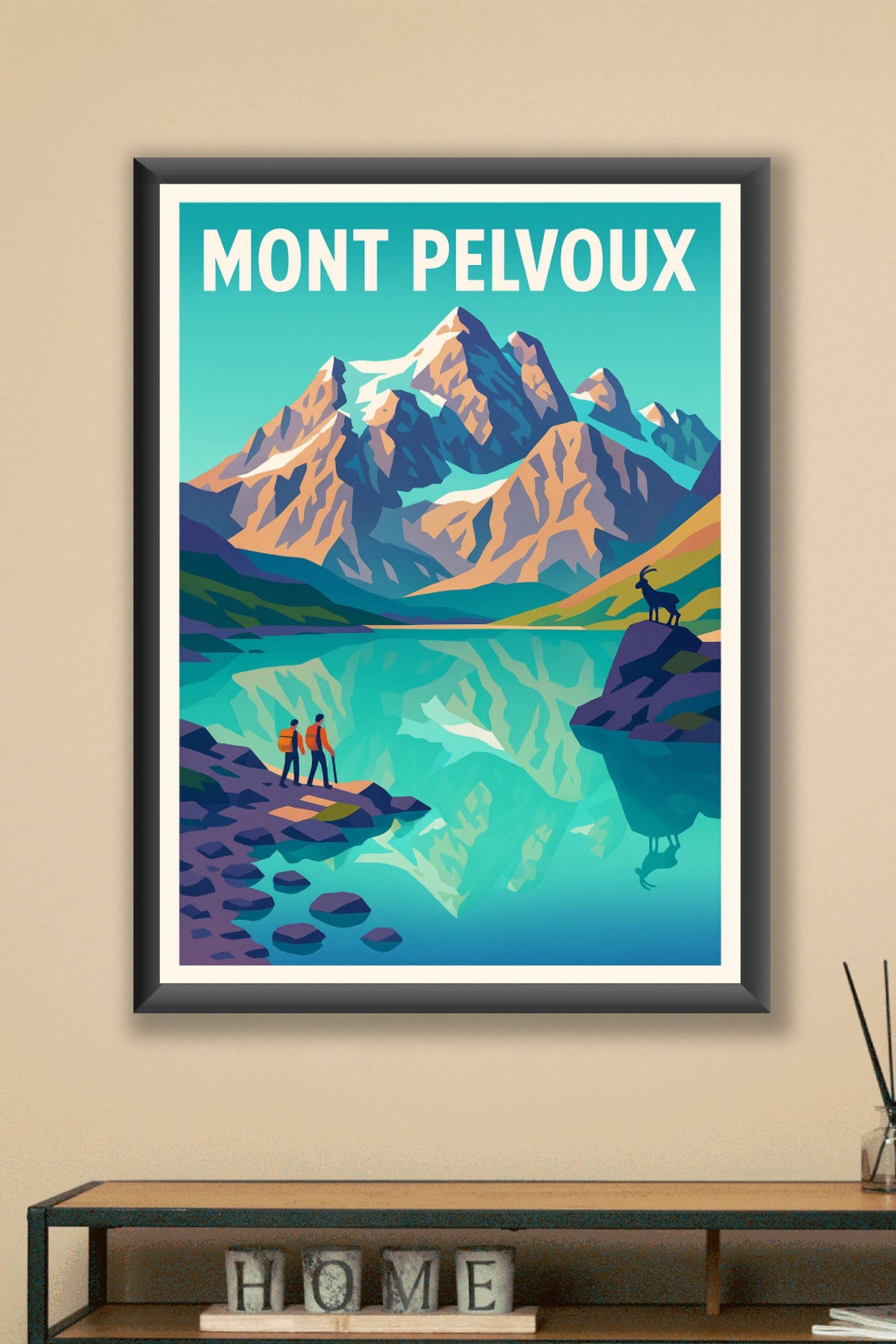 Affiche de Mont Pelvoux - Évasion majestueuse au cœur des Écrins