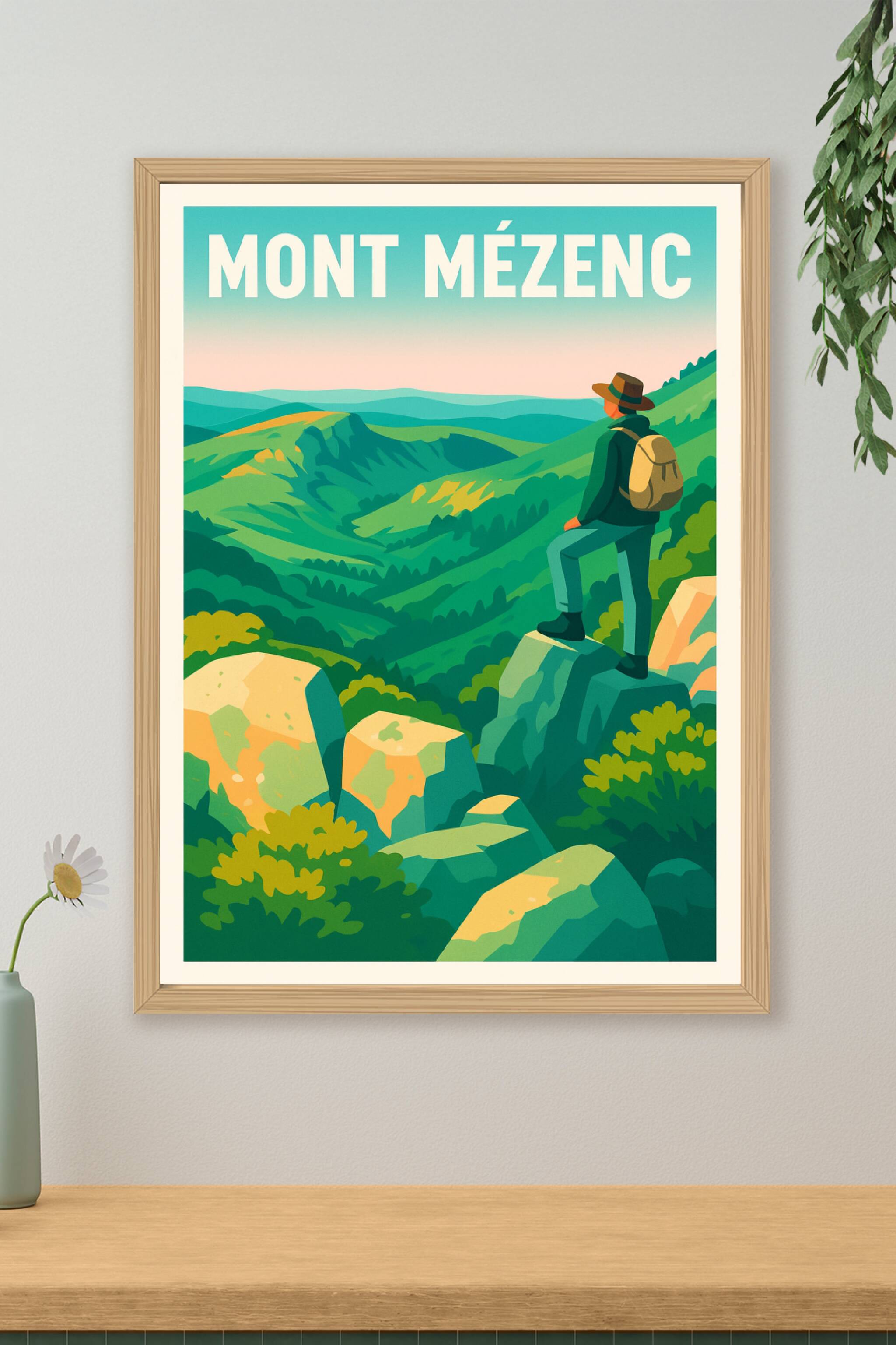 Affiche de Mont Mézenc - Sommet majestueux et nature sauvage