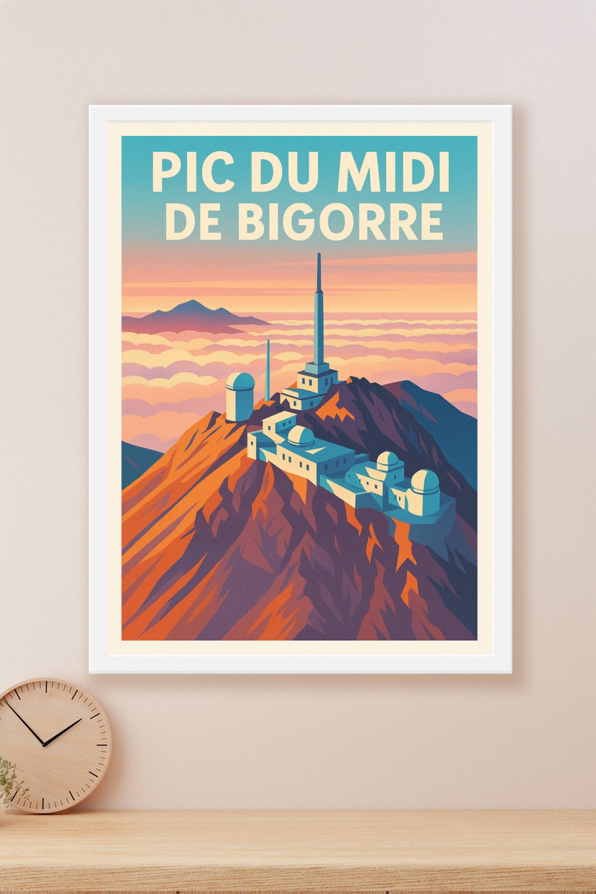 Affiche de Pic du Midi de Bigorre - Un voyage majestueux au-dessus des nuages
