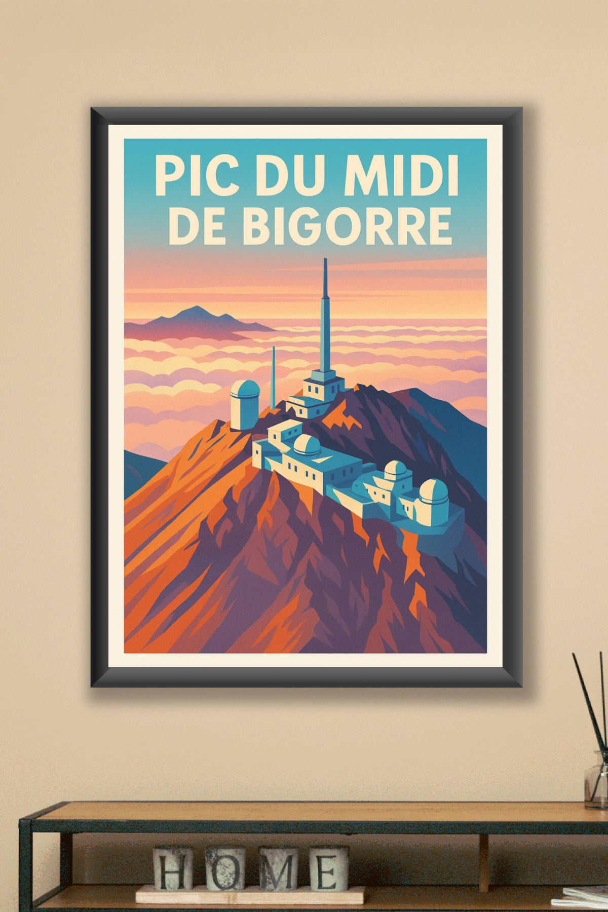 Affiche de Pic du Midi de Bigorre - Un voyage majestueux au-dessus des nuages