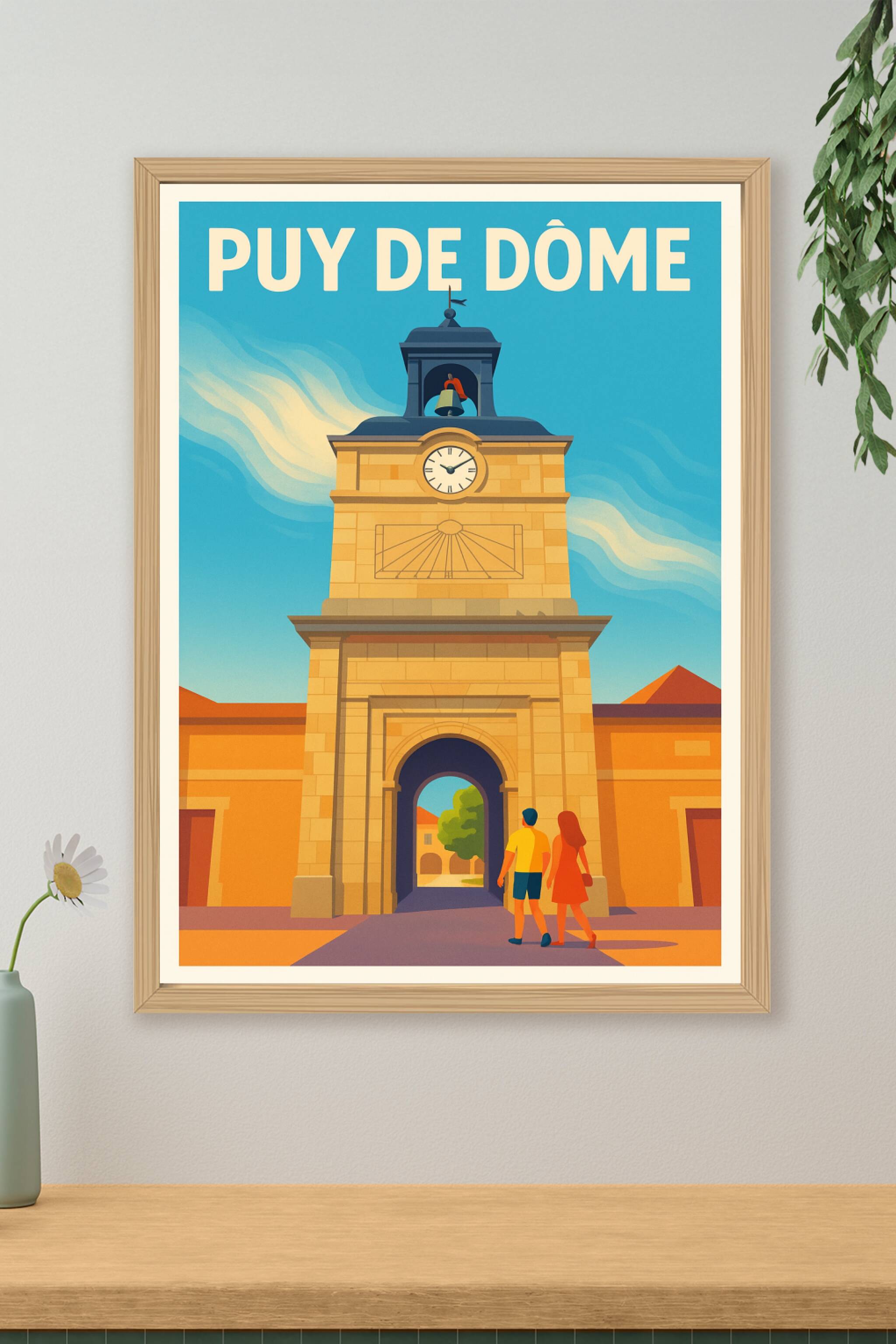 Affiche de Puy de Dôme - L’élégance intemporelle de l'architecture auvergnate