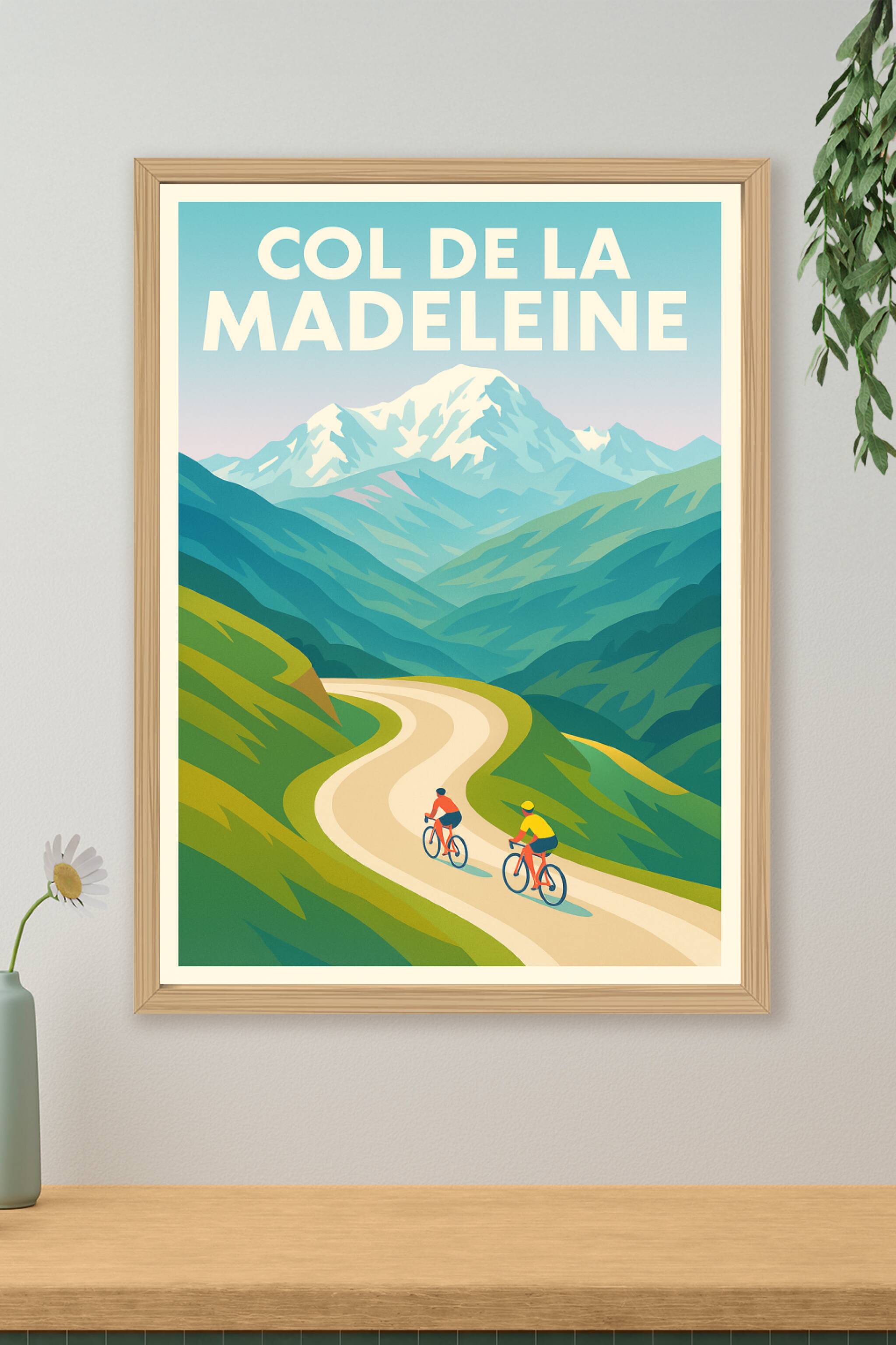 Affiche de Col de la Madeleine - Le sommet mythique des Alpes pour les passionnés