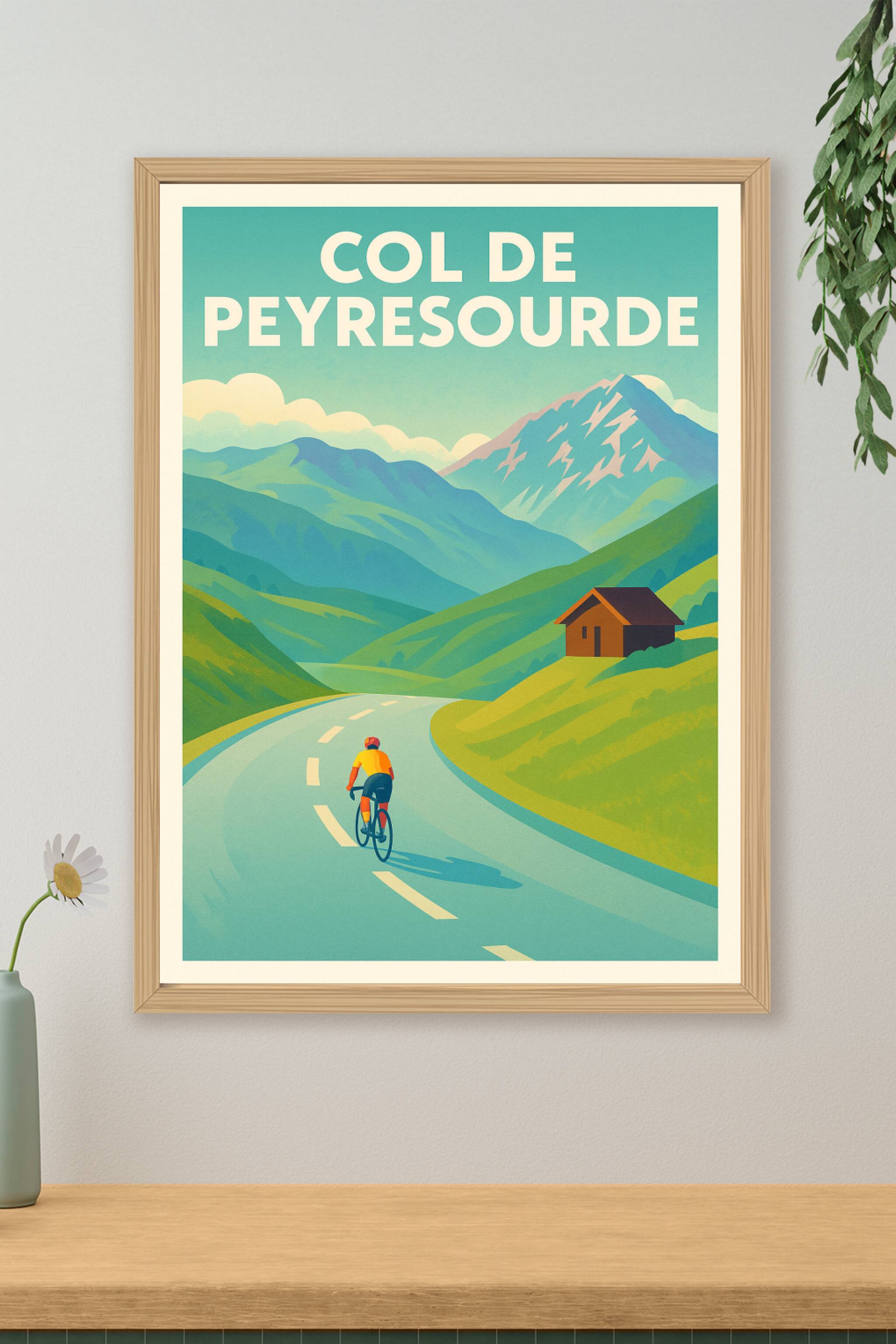 Affiche de Col de Peyresourde - L'ascension mythique des Pyrénées