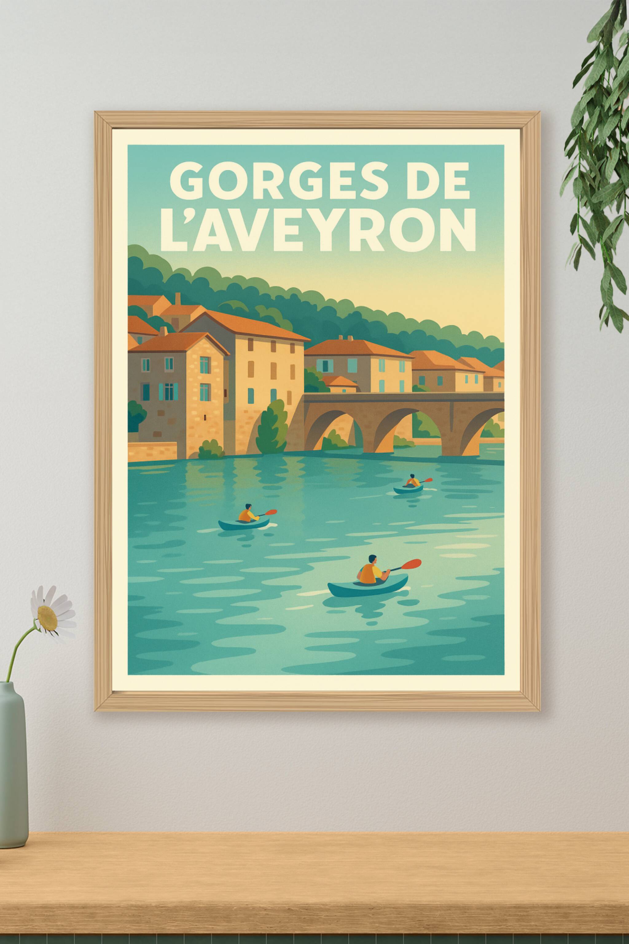 Affiche de Gorges de l'Aveyron - Évasion au fil de l'eau