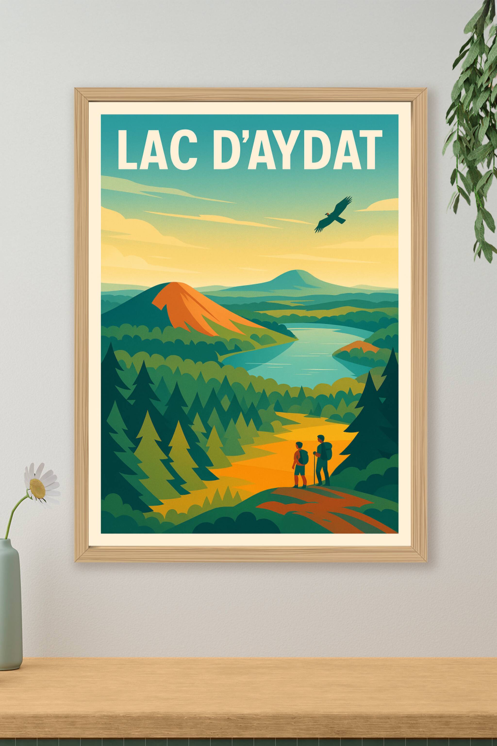 Affiche de Lac d'Aydat - Évasion sauvage au cœur des volcans d'Auvergne