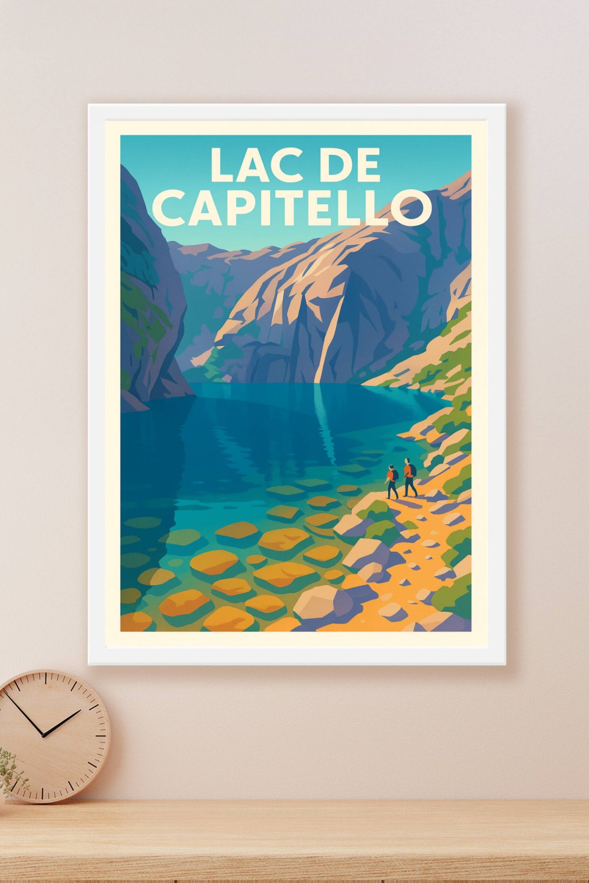 Affiche de Lac de Capitello - L'éclat sauvage des sommets corses