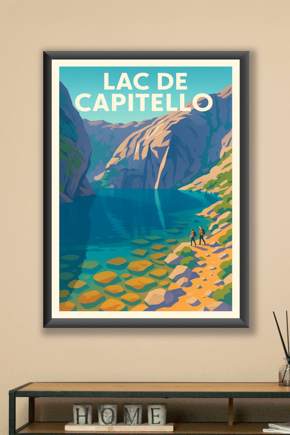 Affiche de Lac de Capitello - L'éclat sauvage des sommets corses