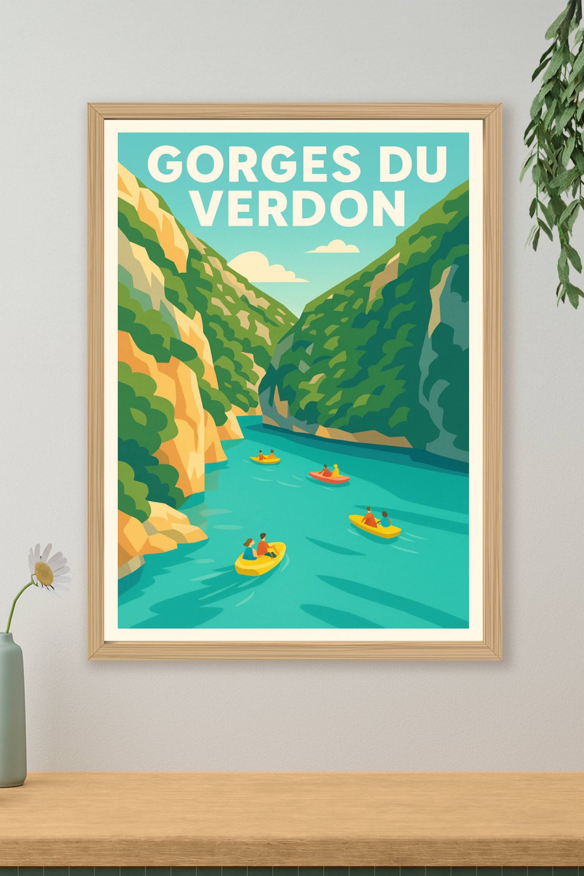 Affiche de Gorges du Verdon - L'éclat turquoise du plus grand canyon d'Europe