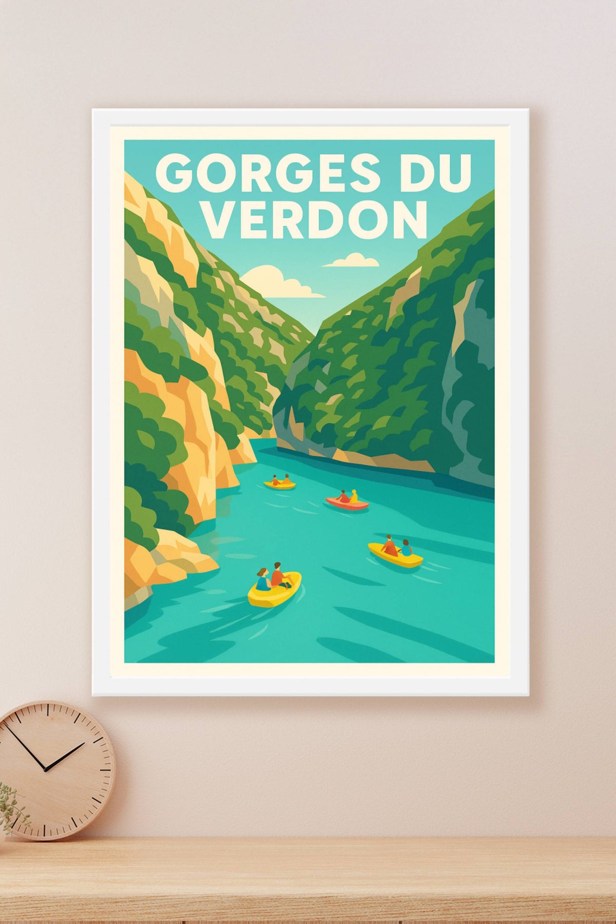 Affiche de Gorges du Verdon - L'éclat turquoise du plus grand canyon d'Europe