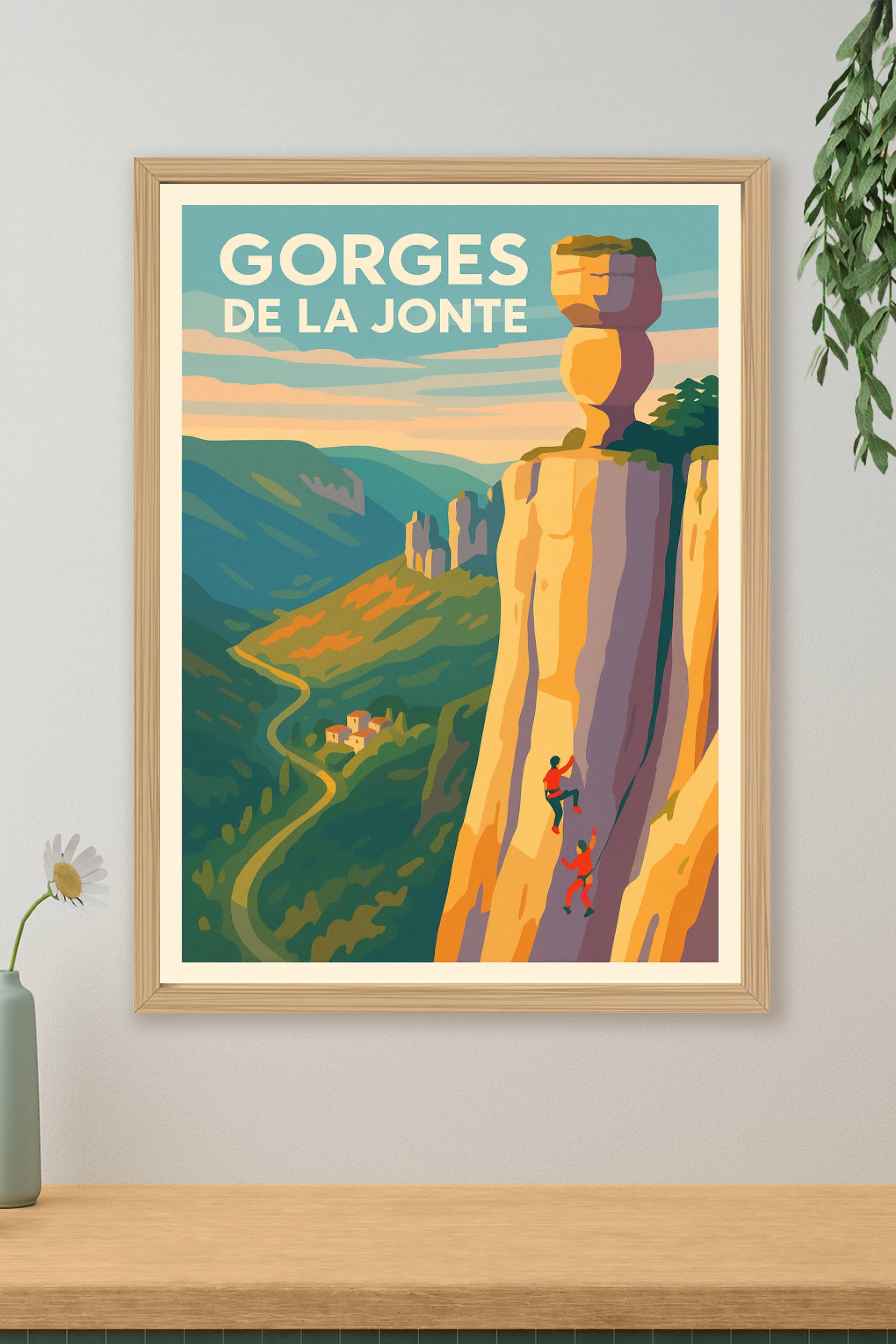 Affiche de Gorges de la Jonte - Entre falaises vertigineuses et nature sauvage