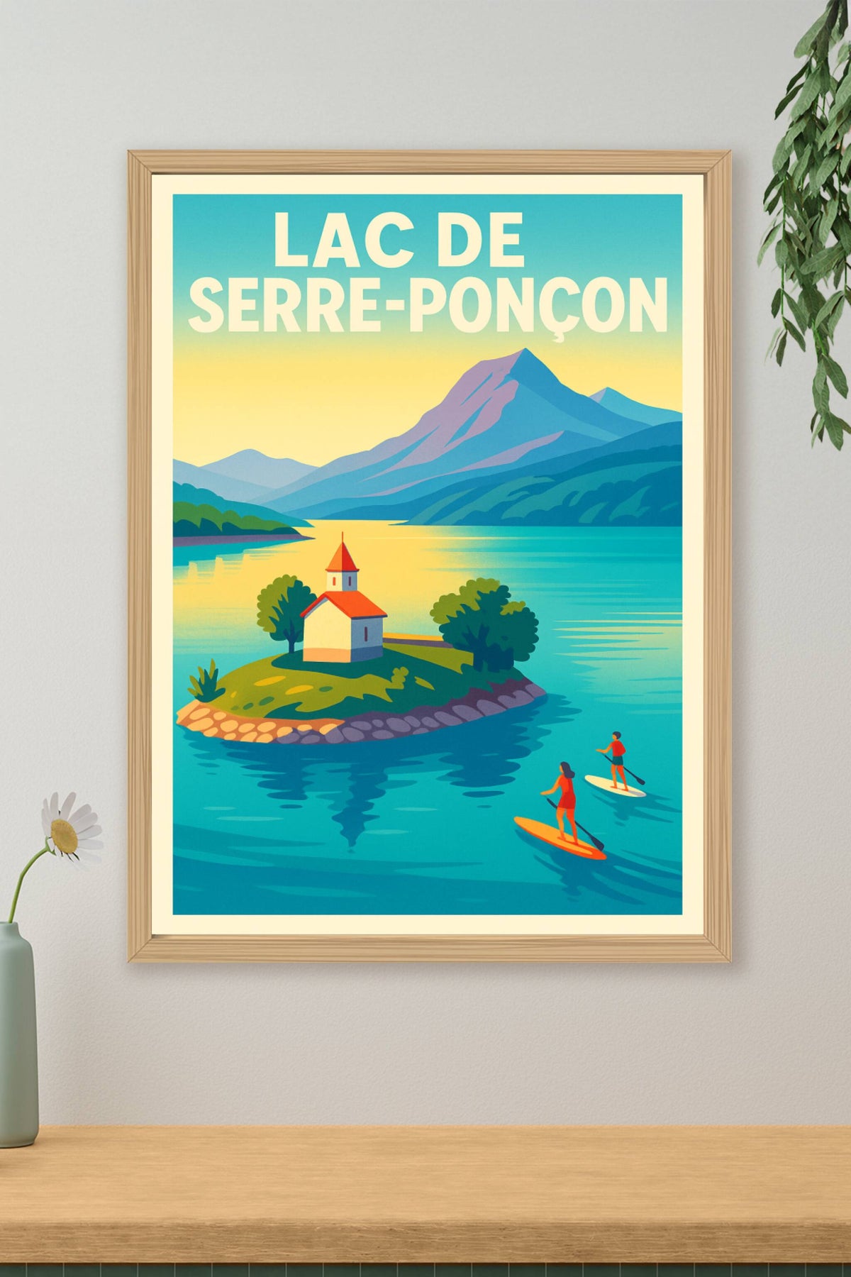 Affiche de Lac de Serre-Ponçon - L'éclat des Alpes du Sud