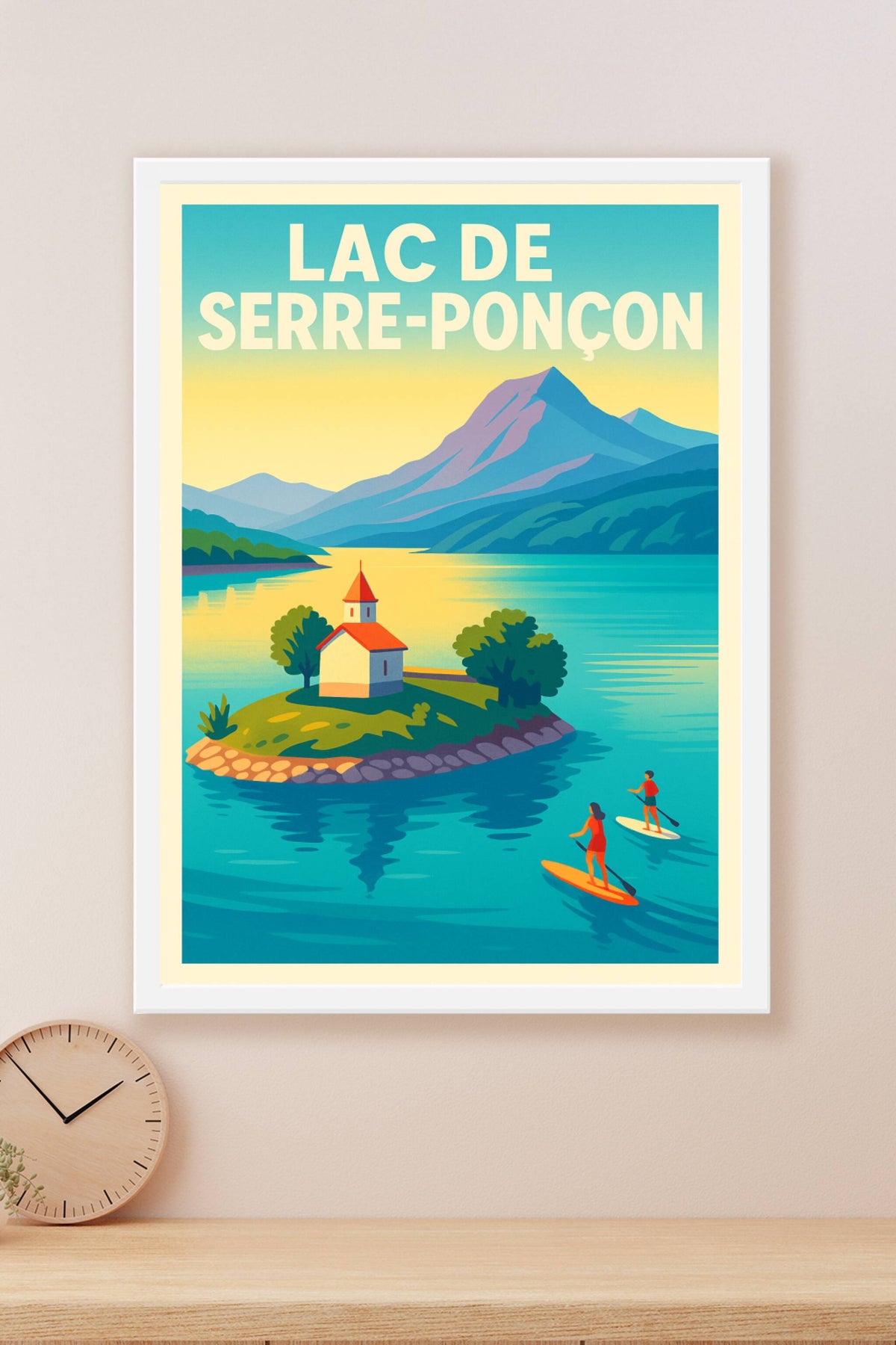 Affiche de Lac de Serre-Ponçon - L'éclat des Alpes du Sud
