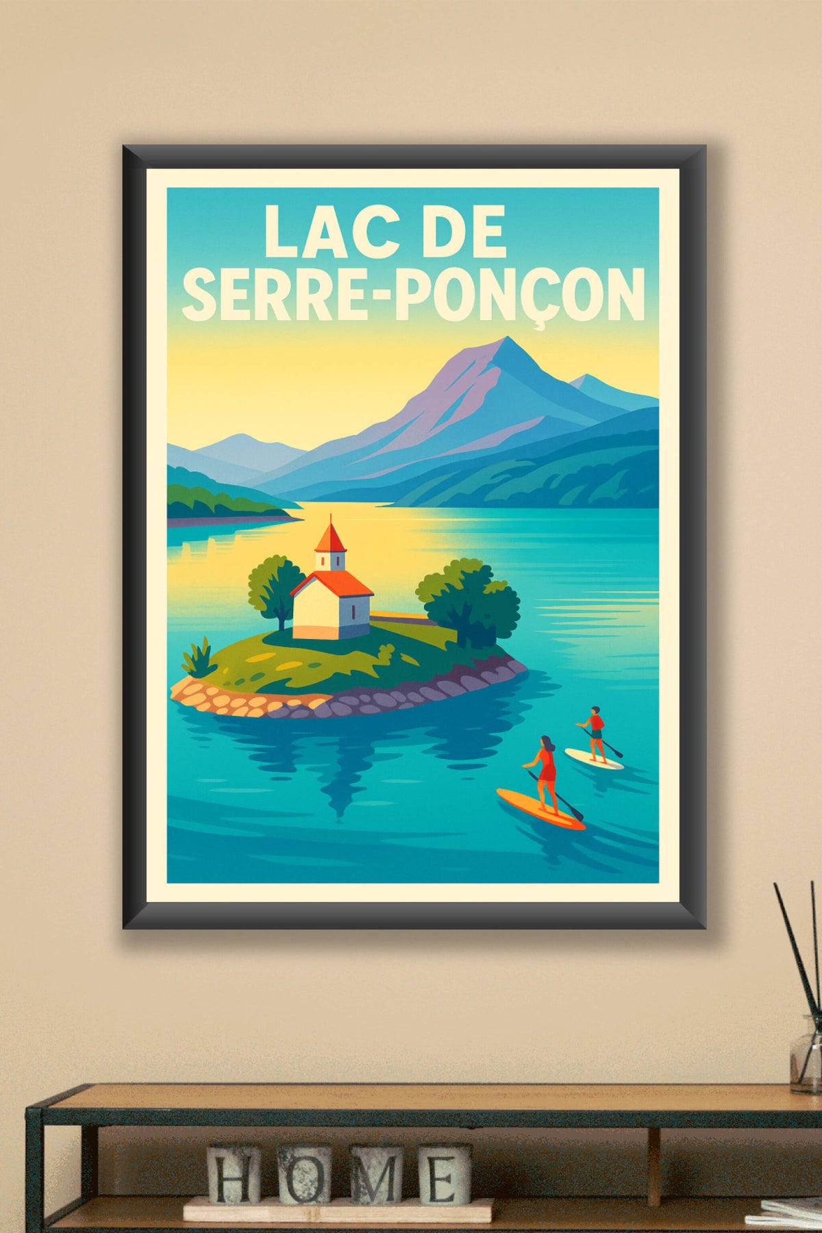 Affiche de Lac de Serre-Ponçon - L'éclat des Alpes du Sud