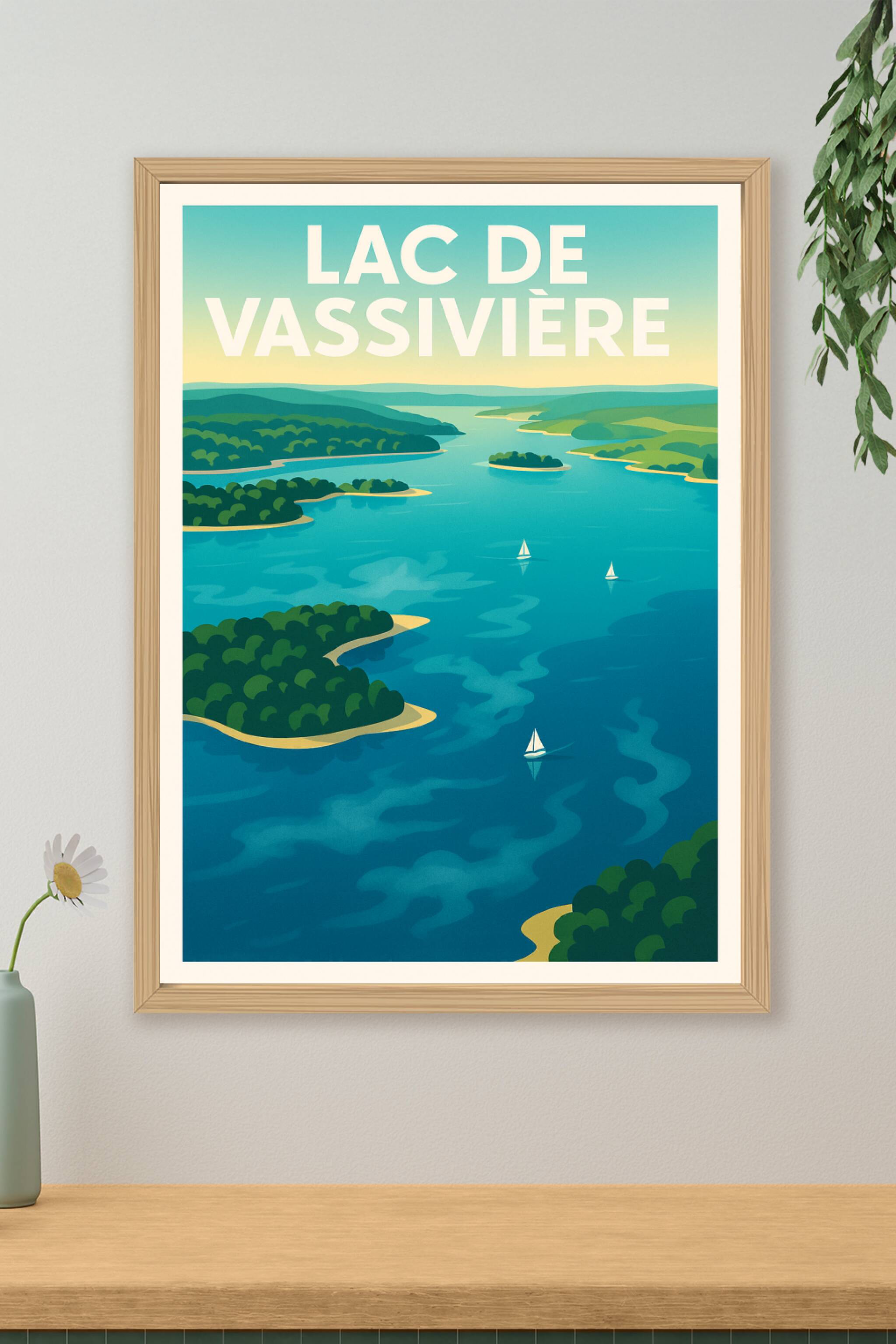 Affiche de Lac de Vassivière - Évasion nature au cœur du Limousin