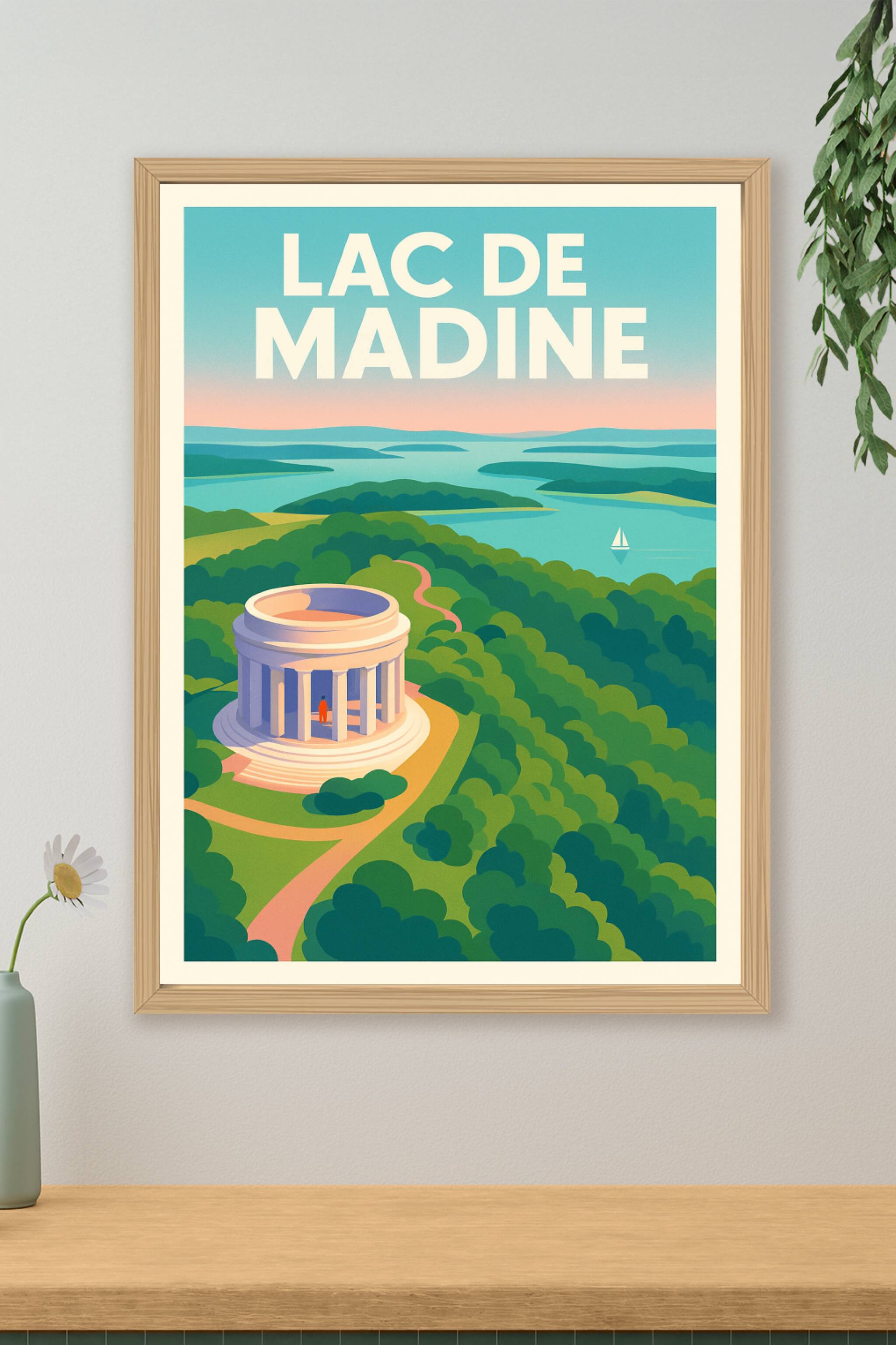 Affiche de Lac de Madine - Évasion entre Histoire et Nature Meusienne