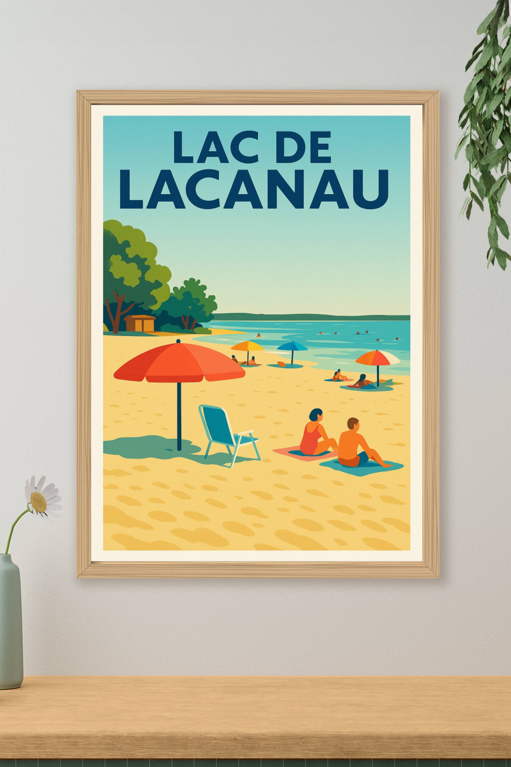 Affiche de Lac de Lacanau - Douceur de vivre et farniente au bord de l'eau