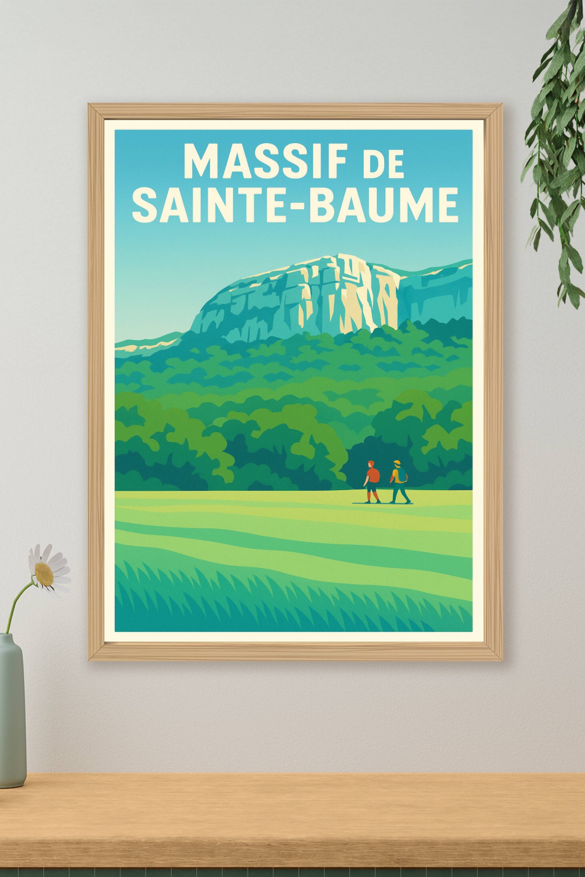 Affiche de Massif de la Sainte-Baume - L'esprit de la Provence sauvage