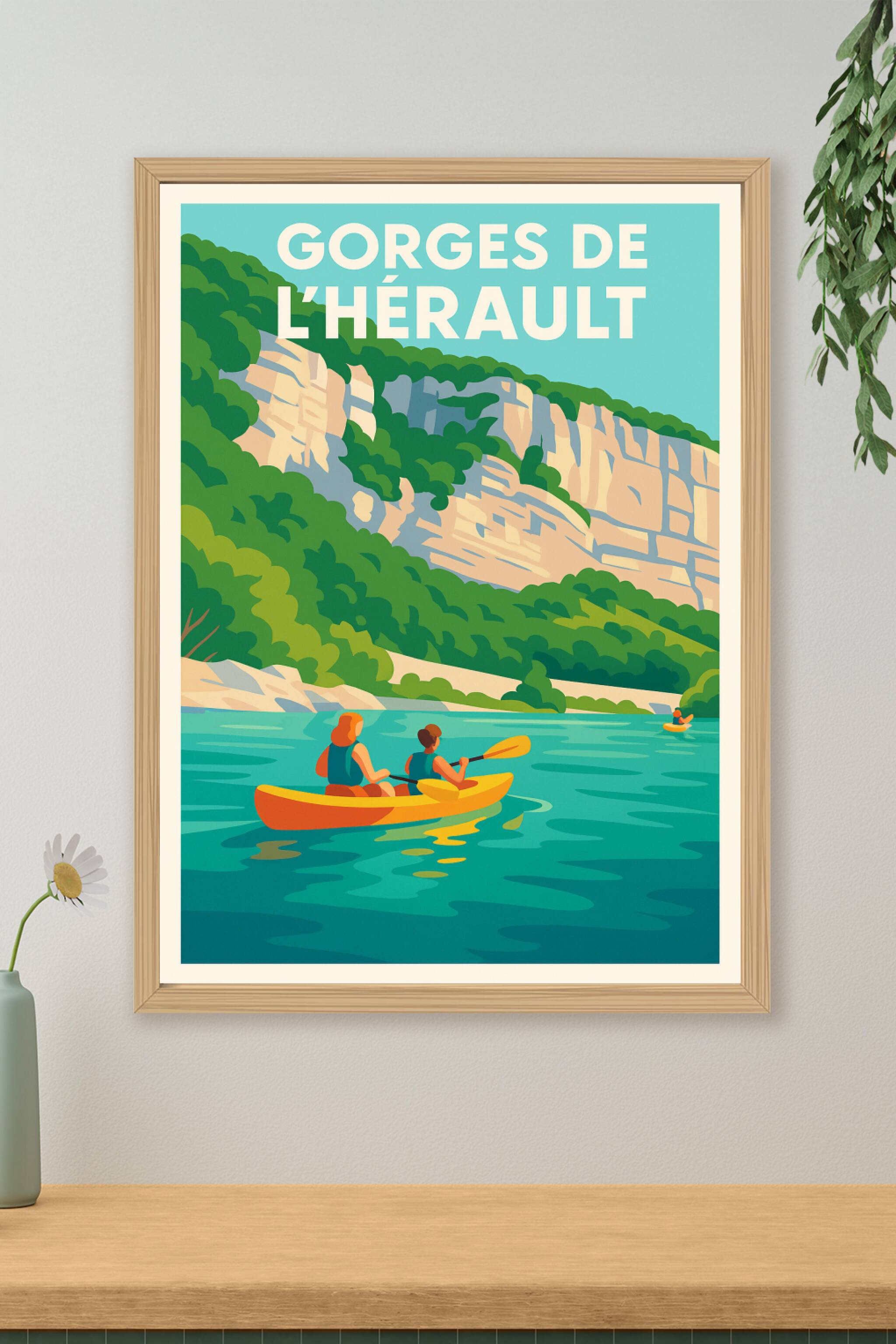 Affiche de Gorges de l'Hérault - Une escapade sauvage au fil de l'eau