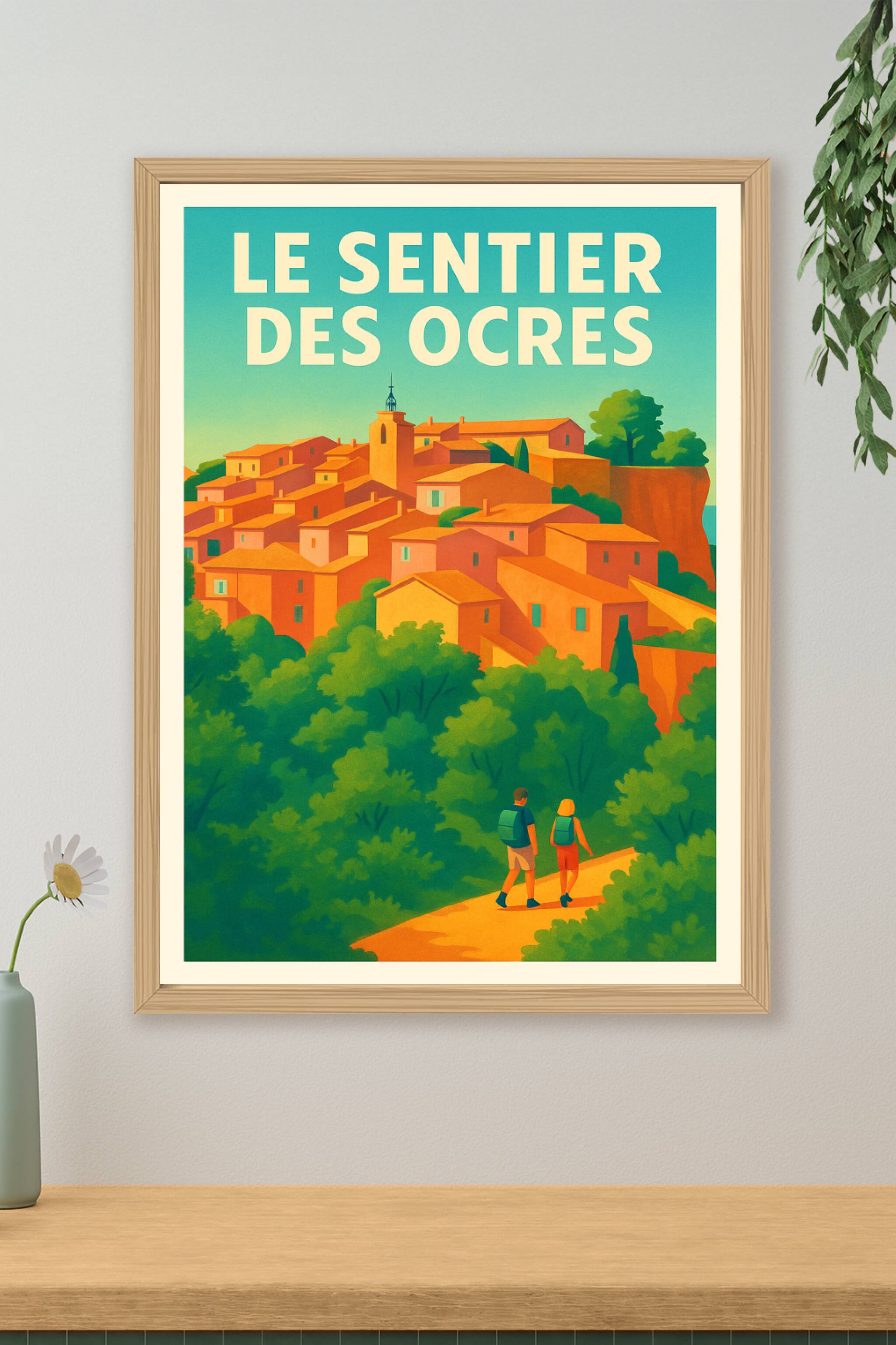 Affiche de Le Sentier des Ocres - L'éclat flamboyant du Luberon