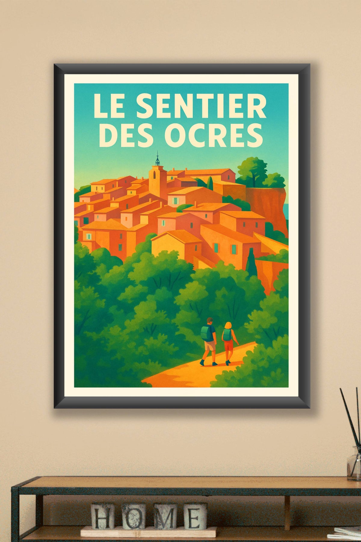 Affiche de Le Sentier des Ocres - L'éclat flamboyant du Luberon