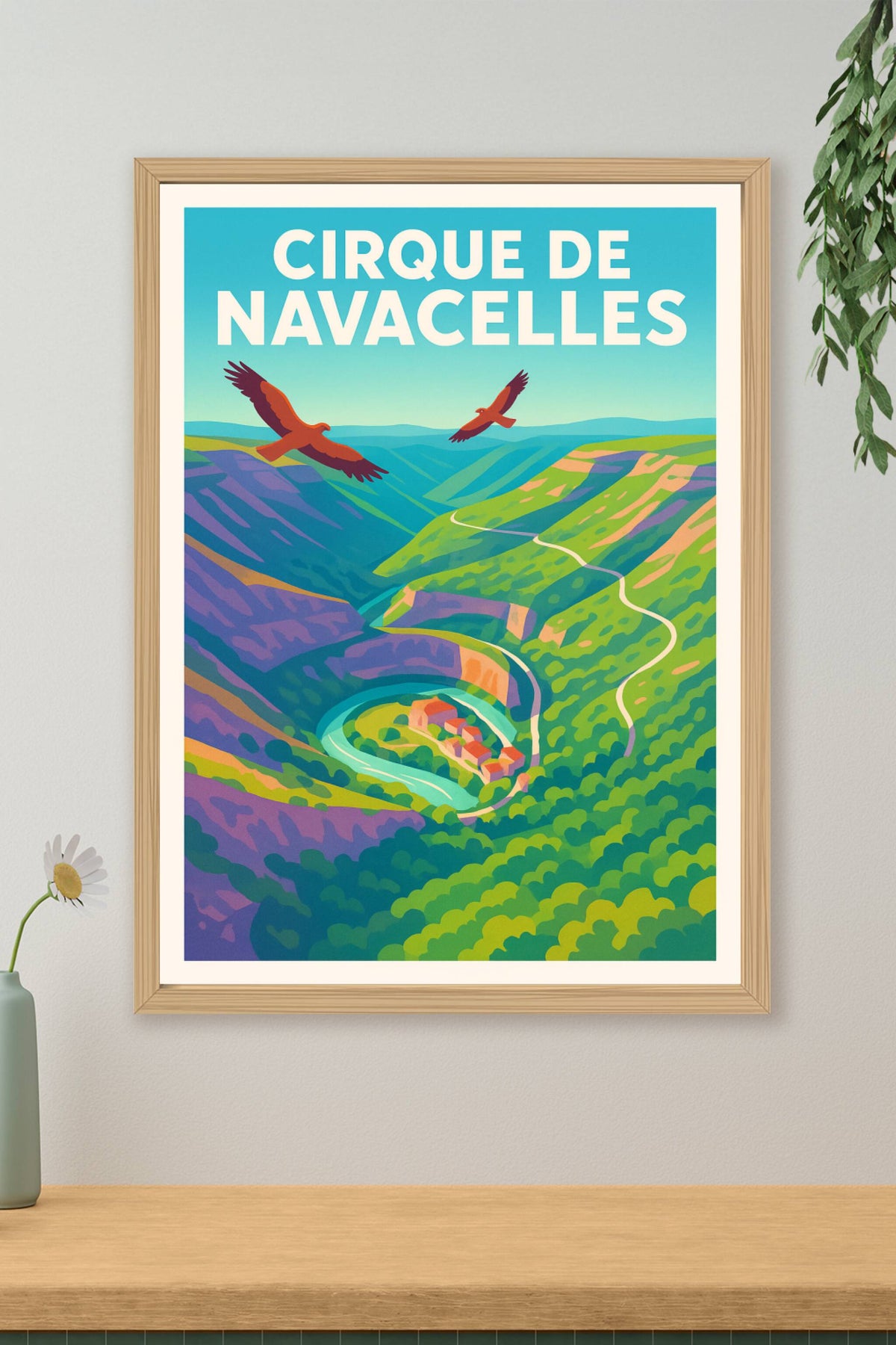 Affiche de Cirque de Navacelles - Un voyage vertigineux au cœur de l'Hérault
