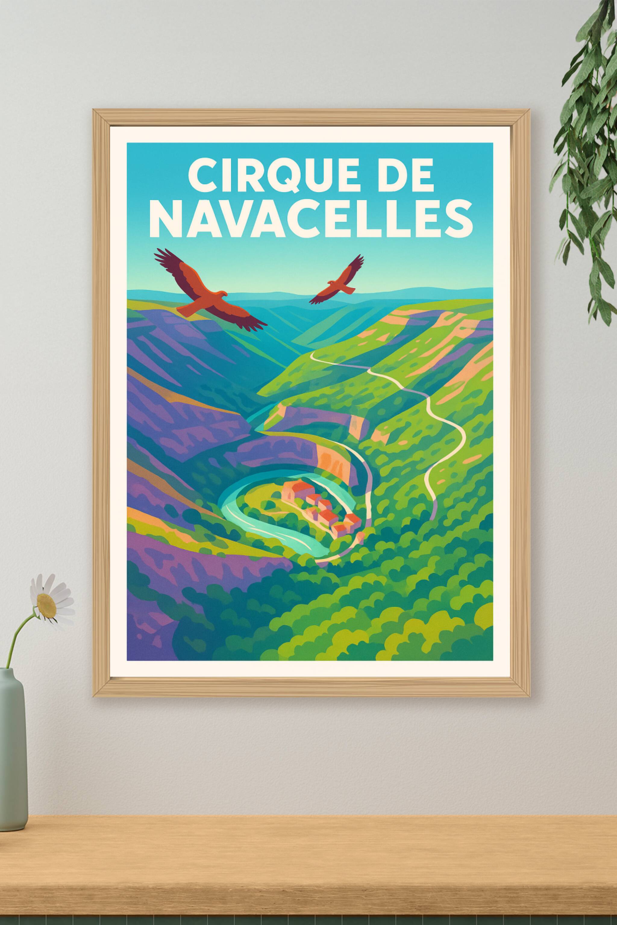 Affiche de Cirque de Navacelles - Un voyage vertigineux au cœur de l'Hérault