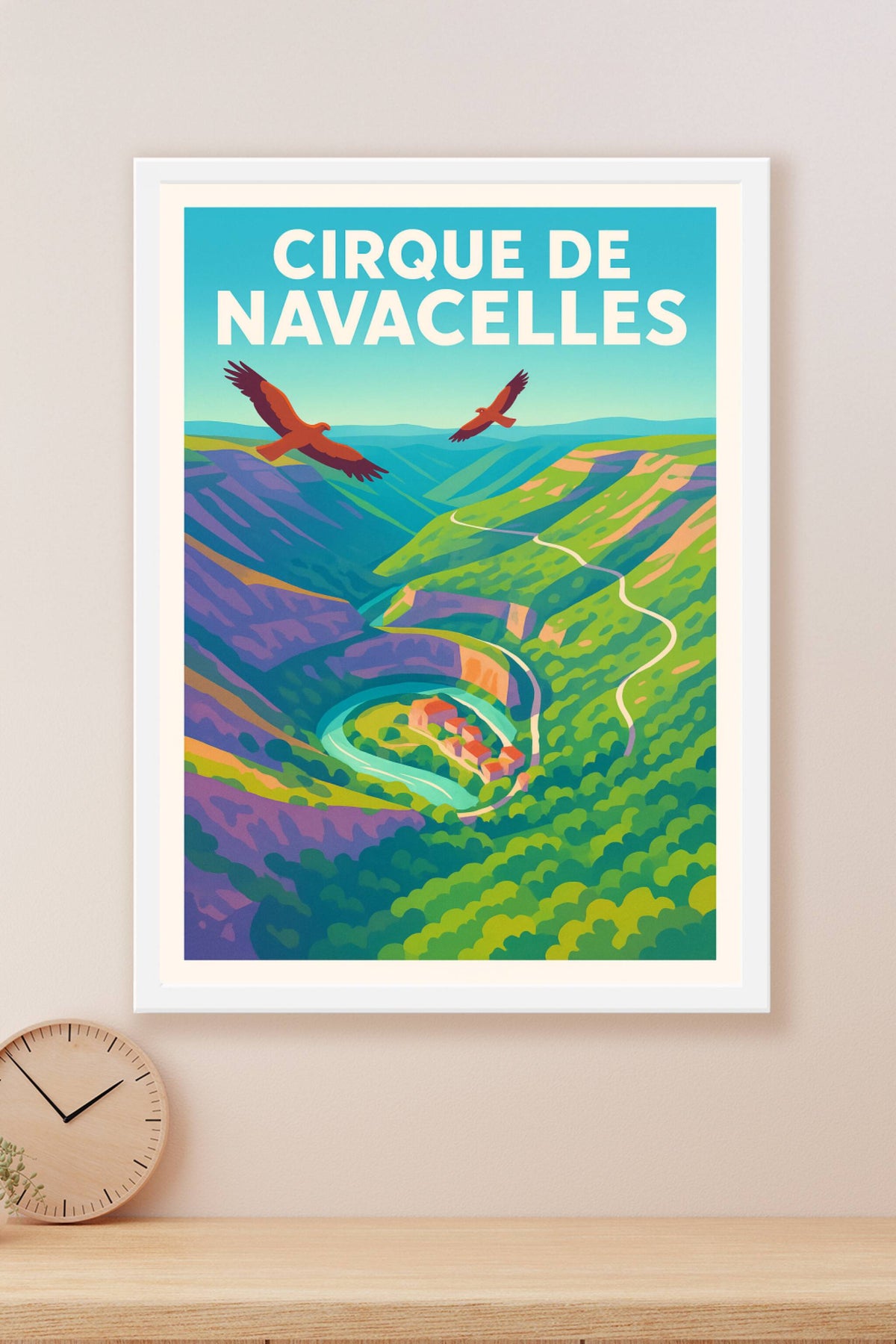 Affiche de Cirque de Navacelles - Un voyage vertigineux au cœur de l'Hérault
