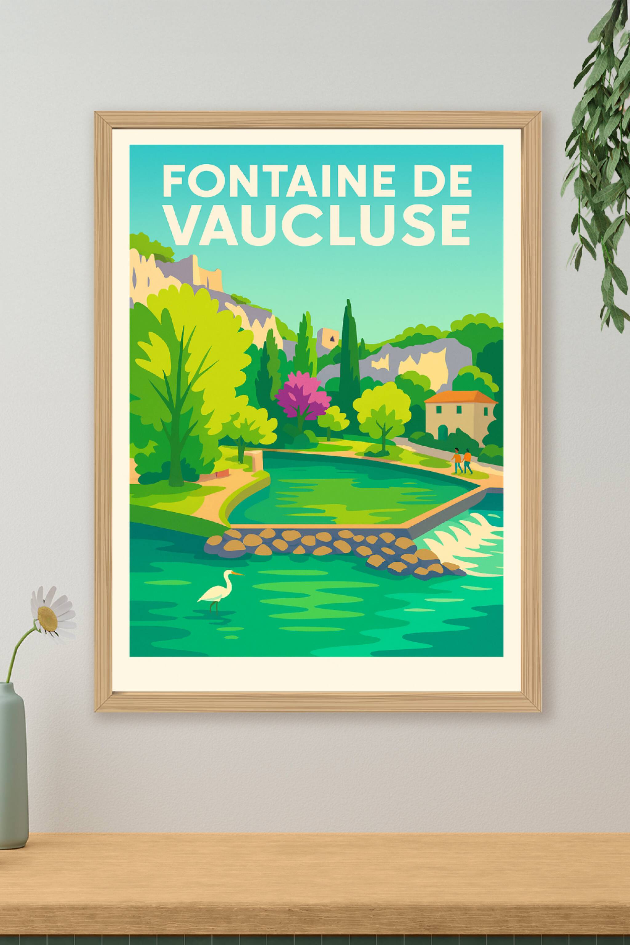 Affiche de Fontaine de Vaucluse - L'éclat de la source provençale