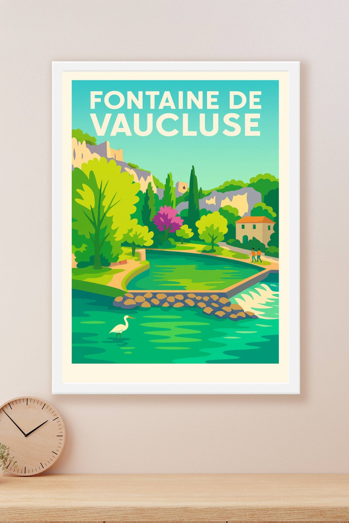 Affiche de Fontaine de Vaucluse - L'éclat de la source provençale