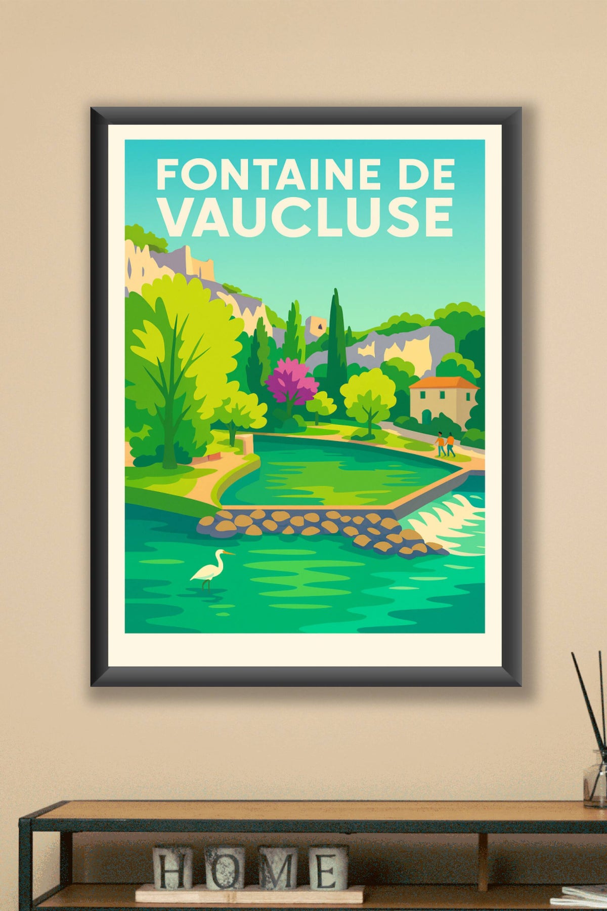 Affiche de Fontaine de Vaucluse - L'éclat de la source provençale