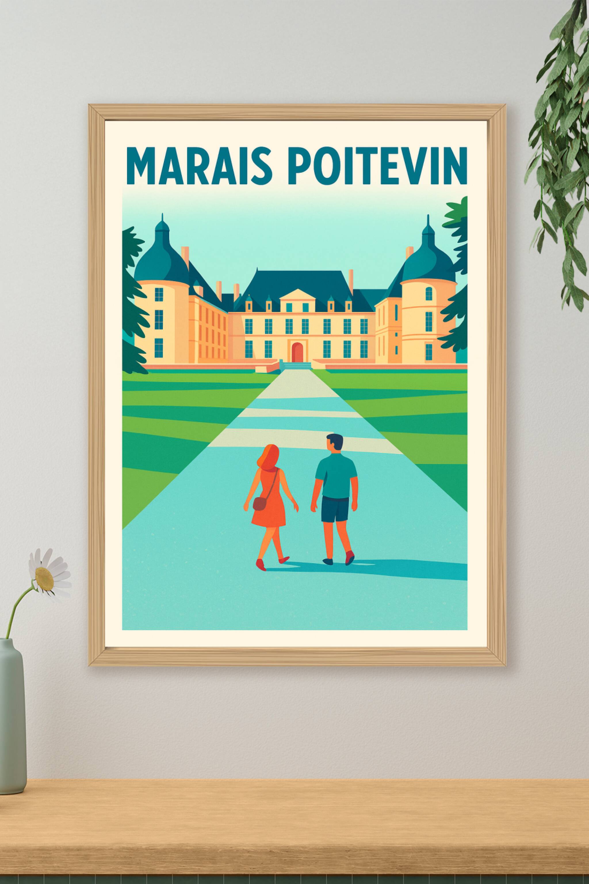 Affiche de Marais Poitevin - L'élégance intemporelle du patrimoine