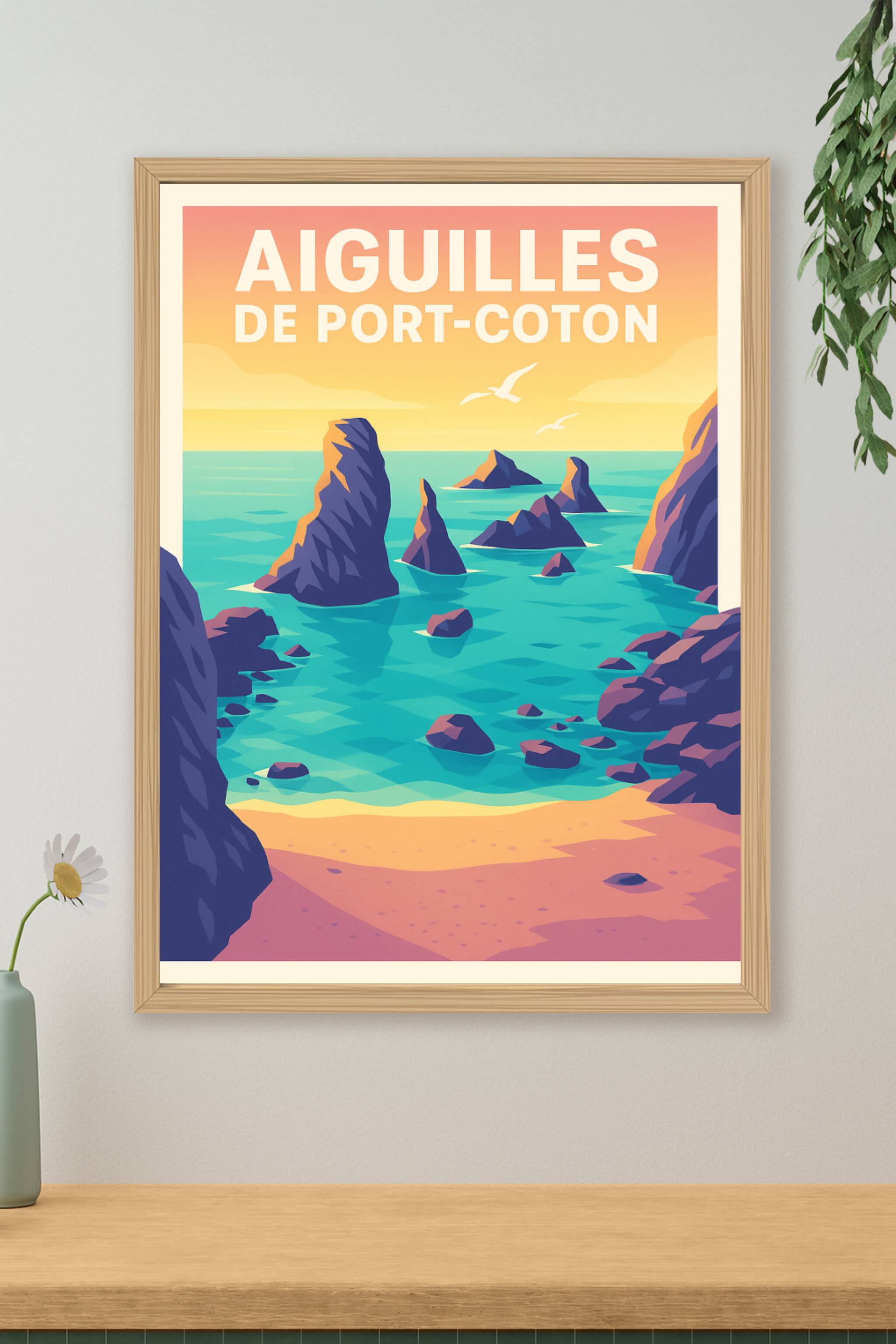 Affiche de Aiguilles de Port-Coton - L'éclat sauvage de Belle-Île-en-Mer