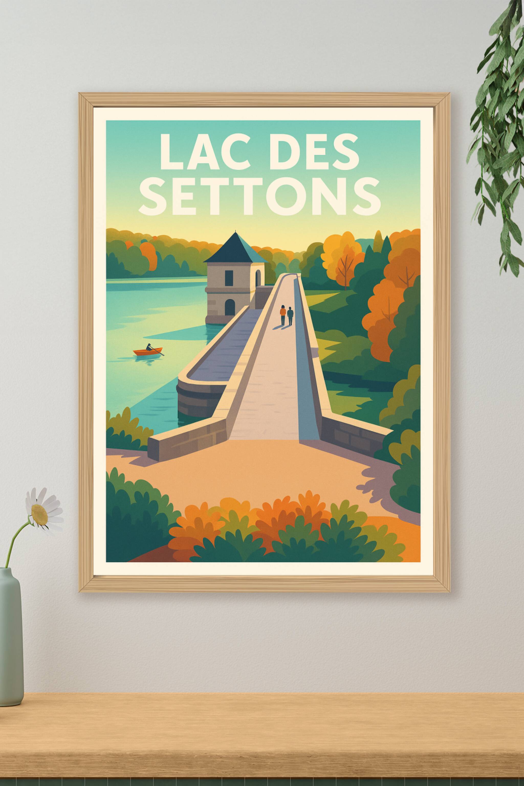 Affiche de Lac des Settons - L'écrin sauvage du Morvan