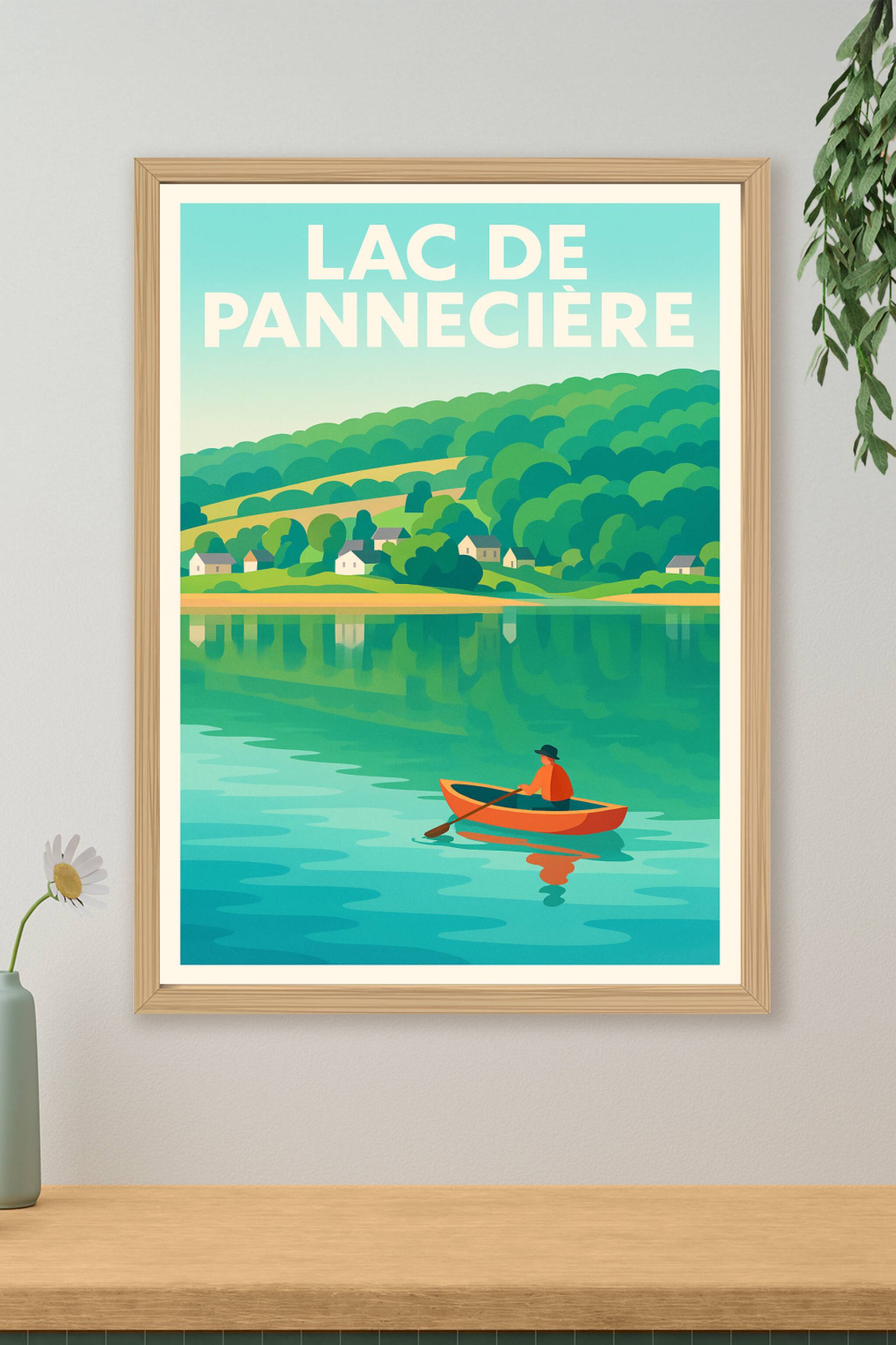 Affiche de Lac de Pannecière - Sérénité au cœur du Morvan