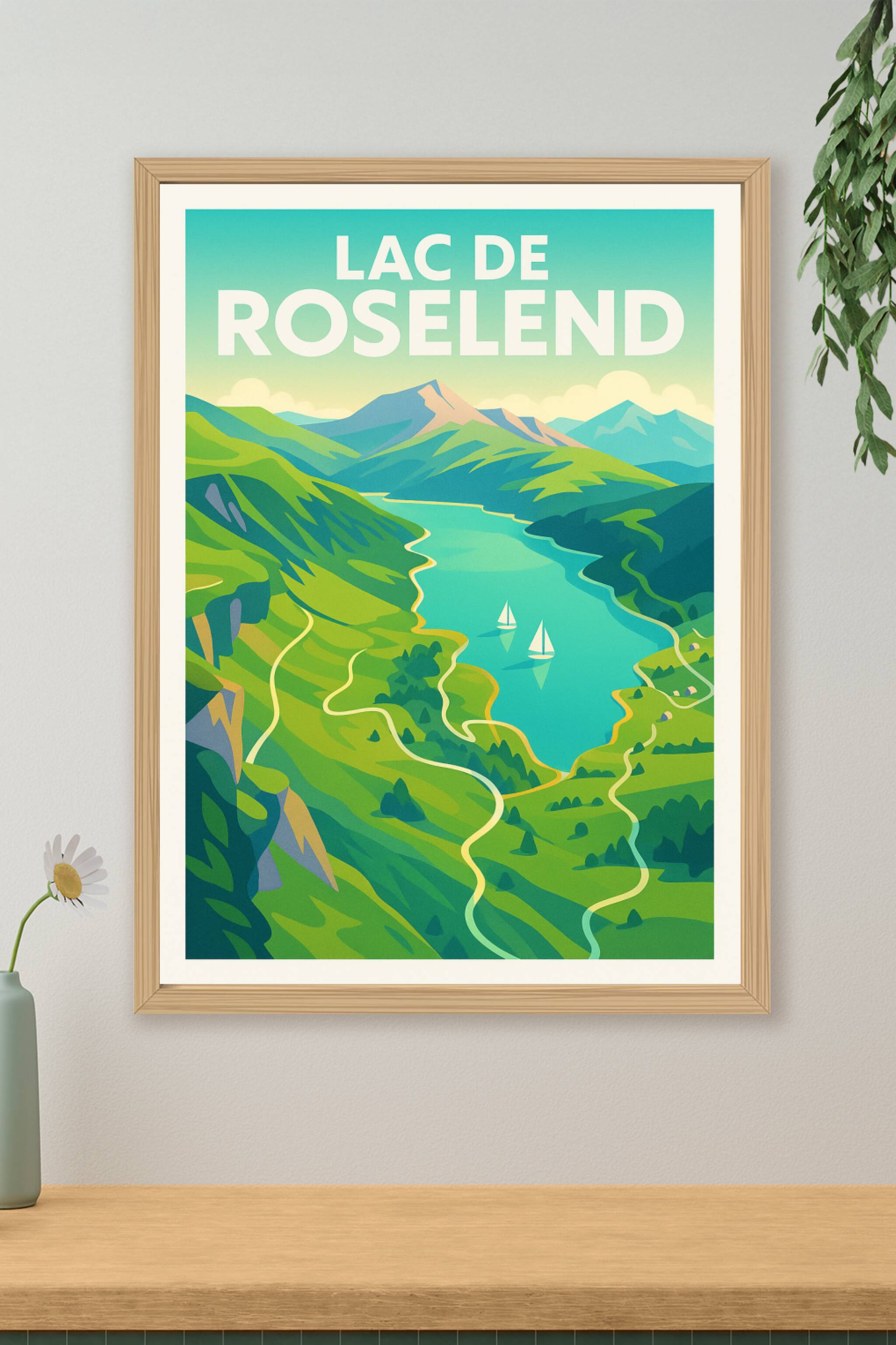 Affiche de Lac de Roselend - Le miroir bleu du Beaufortain