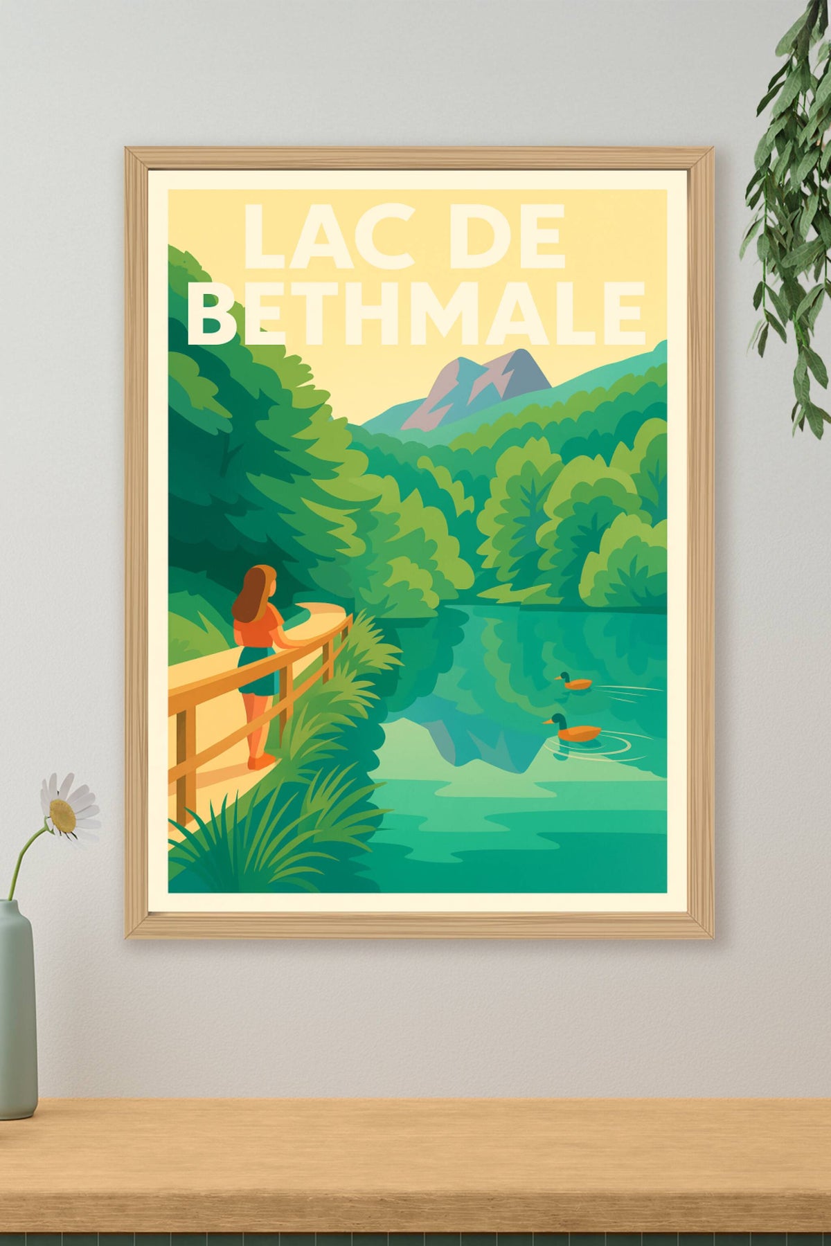Affiche de Lac de Bethmale - L'émeraude des Pyrénées dans votre décoration