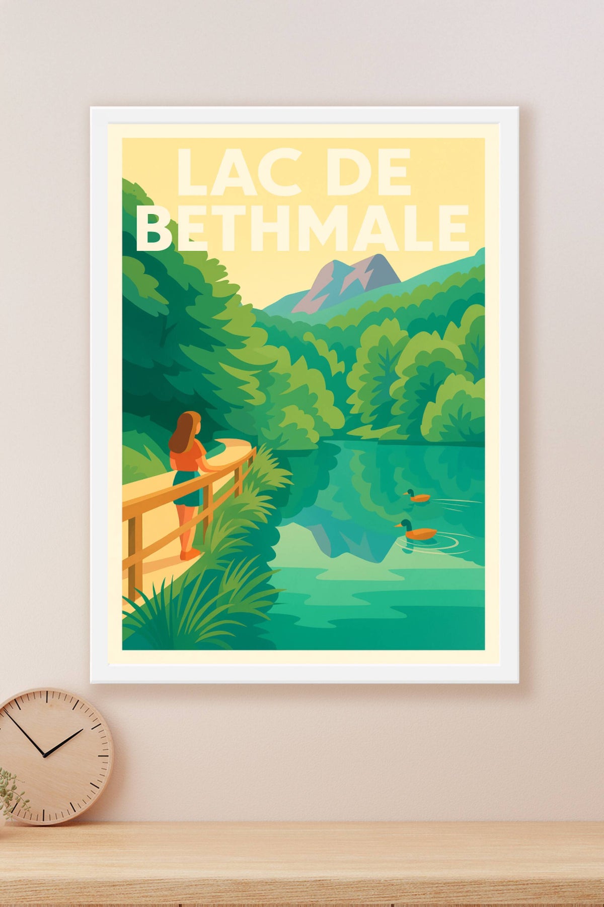 Affiche de Lac de Bethmale - L'émeraude des Pyrénées dans votre décoration