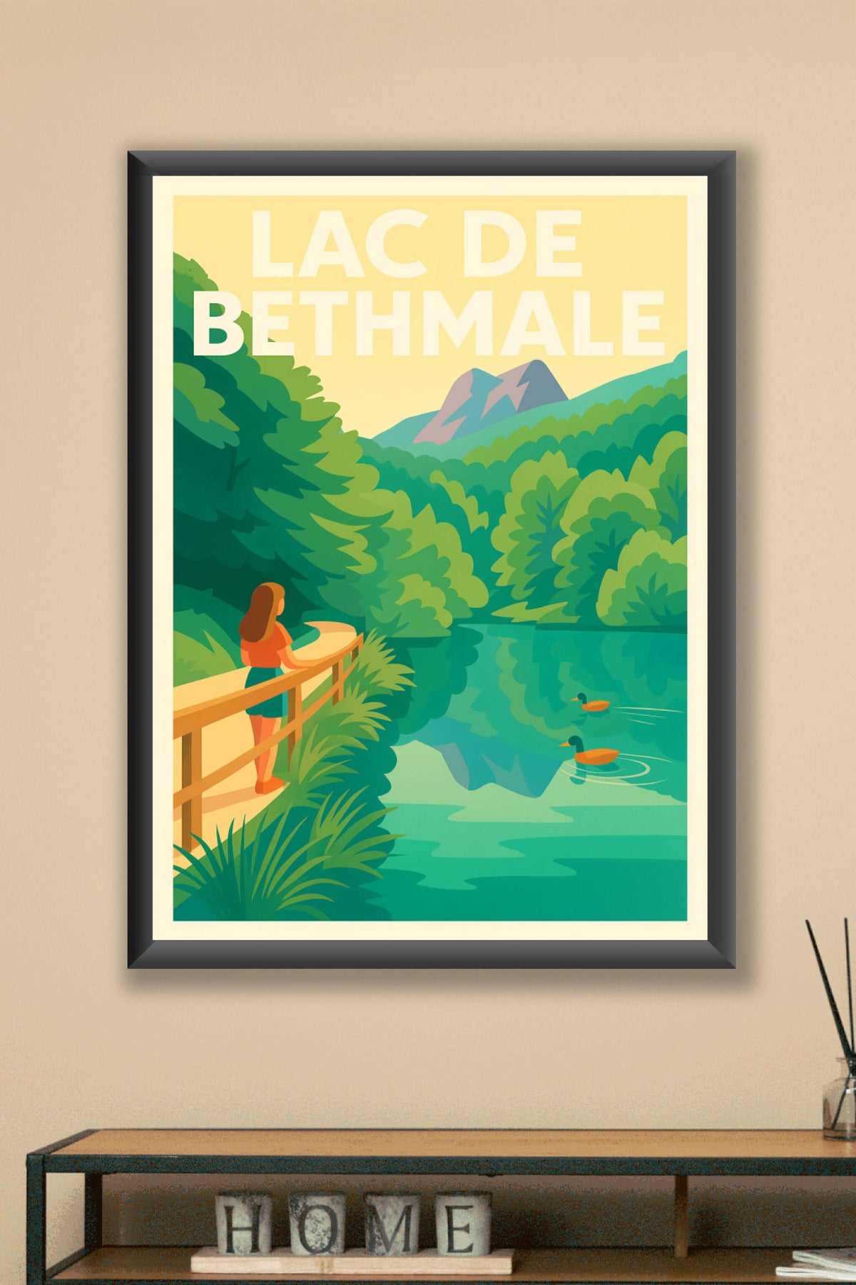 Affiche de Lac de Bethmale - L'émeraude des Pyrénées dans votre décoration