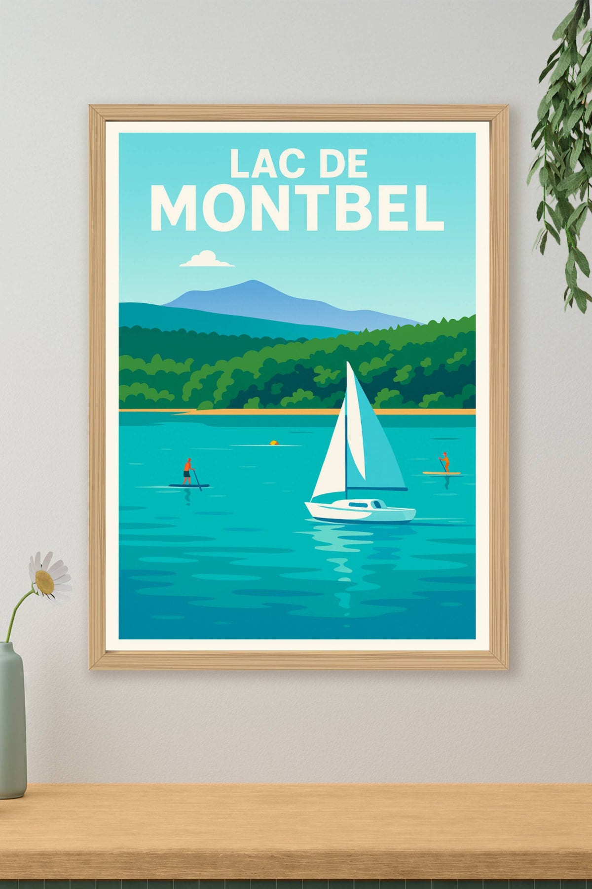 Affiche de Lac de Montbel - Évasion azur au pied des Pyrénées