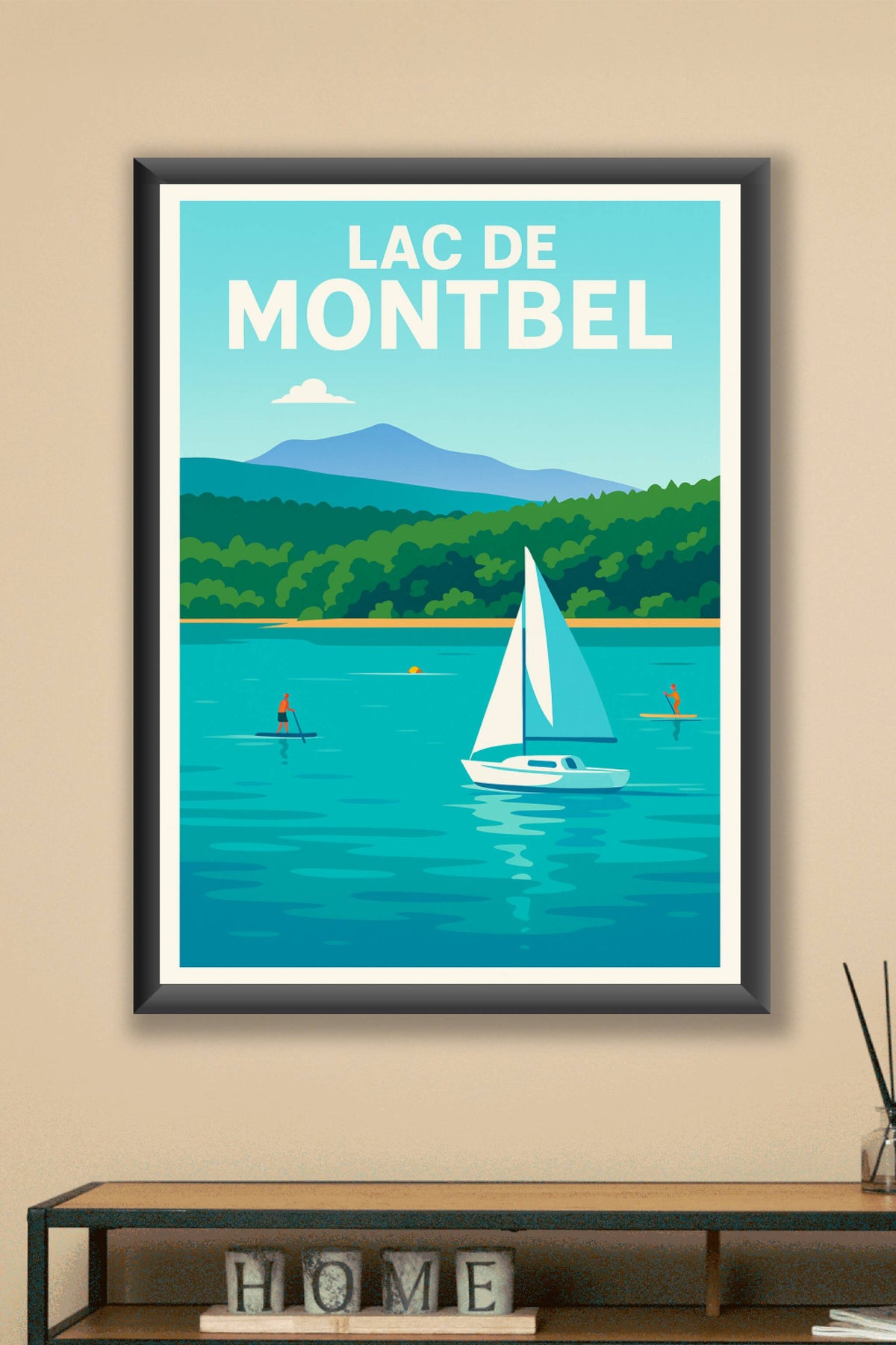 Affiche de Lac de Montbel - Évasion azur au pied des Pyrénées