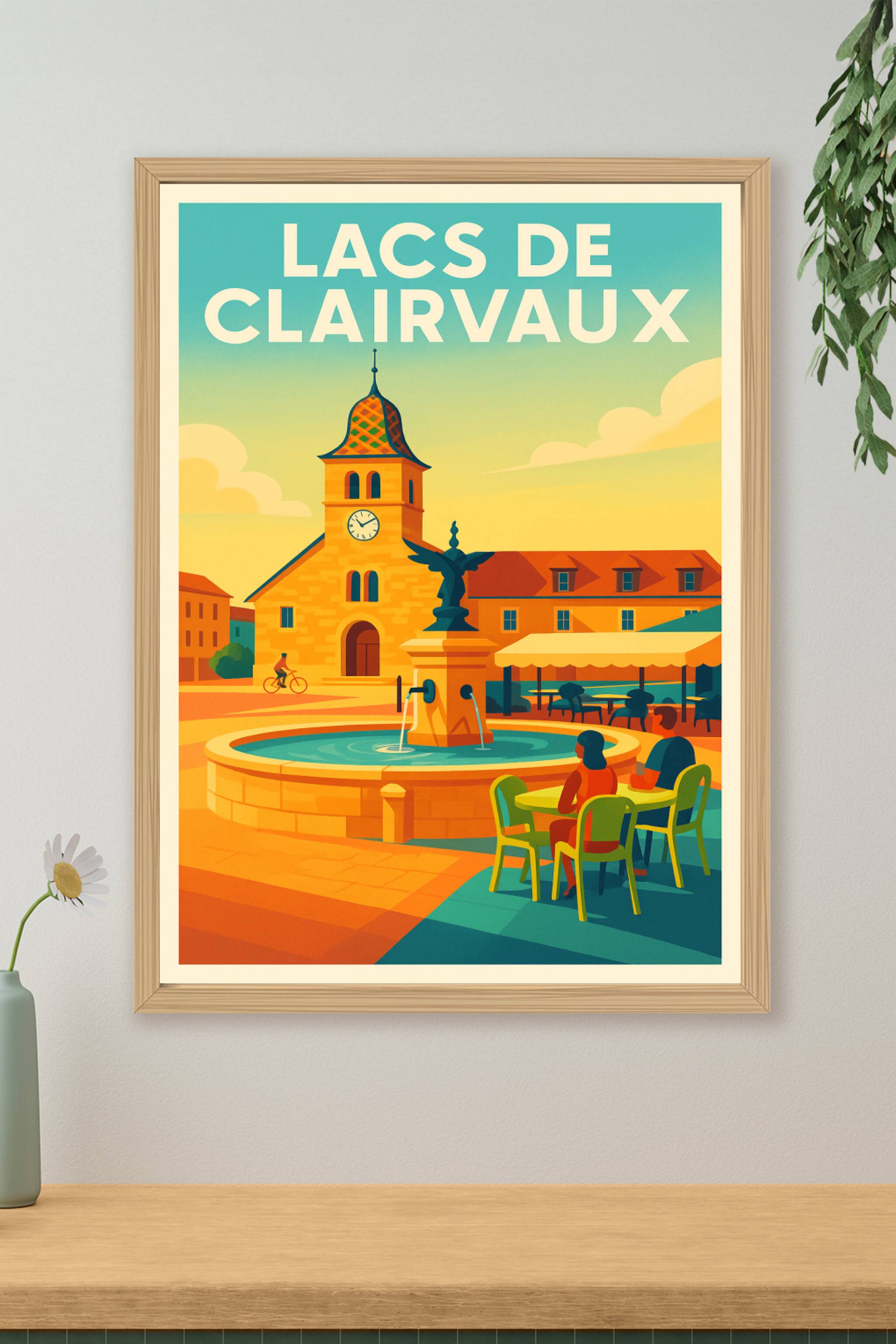 Affiche de Lacs de Clairvaux - Douceur de vivre au cœur du Jura