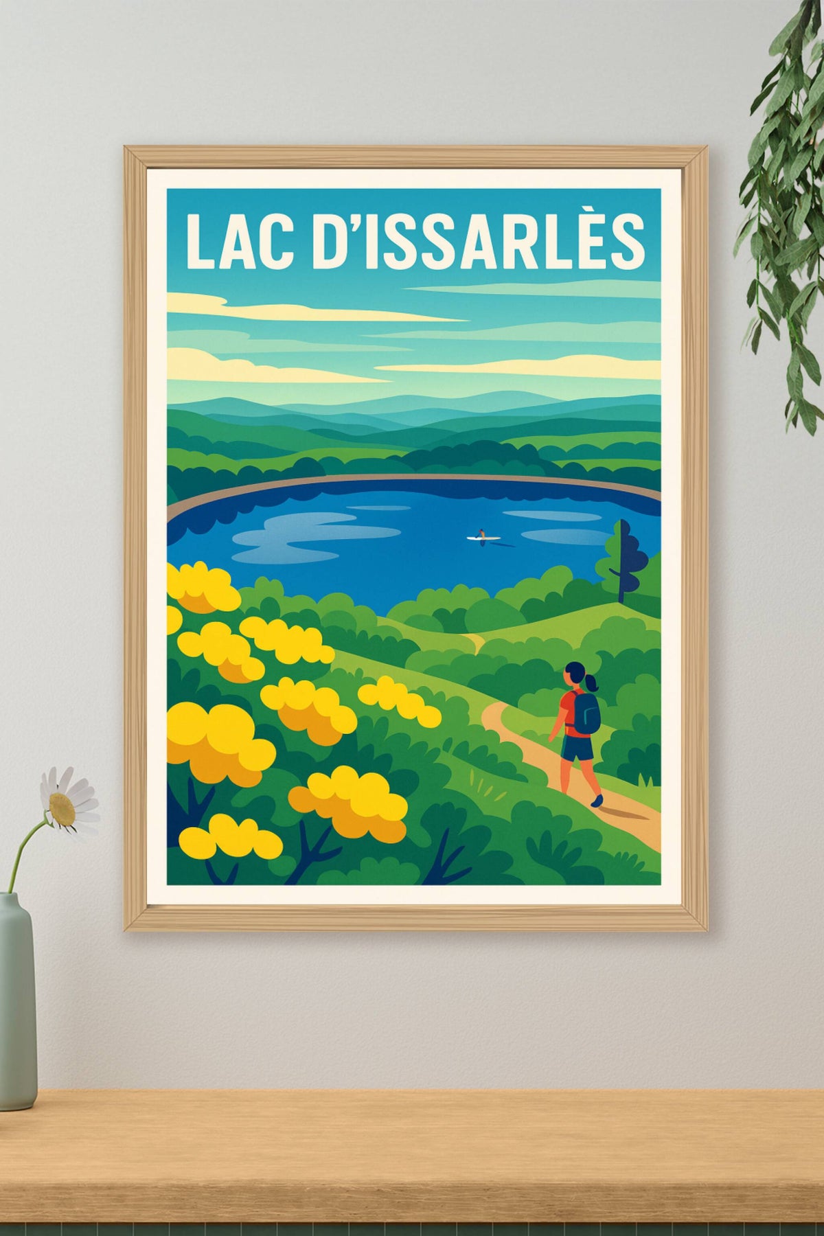 Affiche de Lac d'Issarlès - L'éclat de la nature au cœur de l'Ardèche