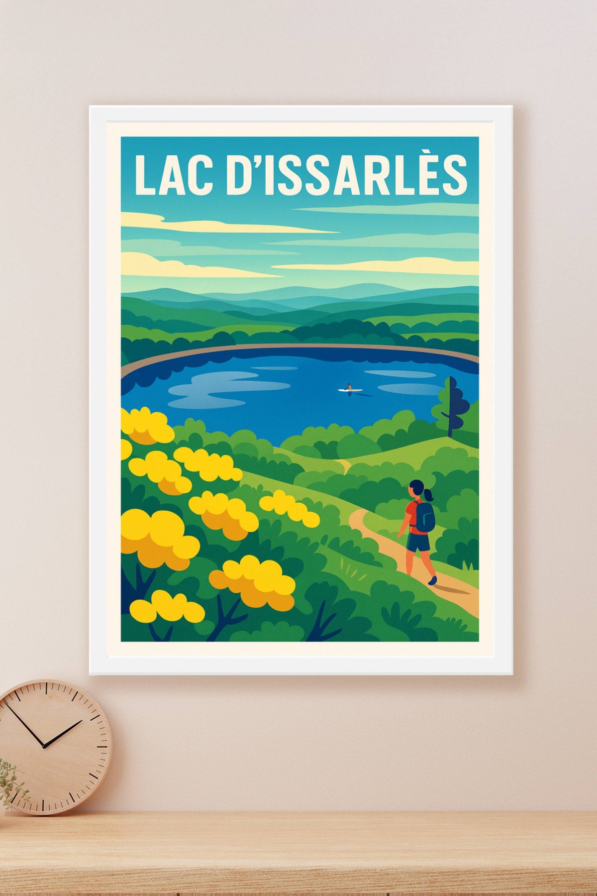 Affiche de Lac d'Issarlès - L'éclat de la nature au cœur de l'Ardèche