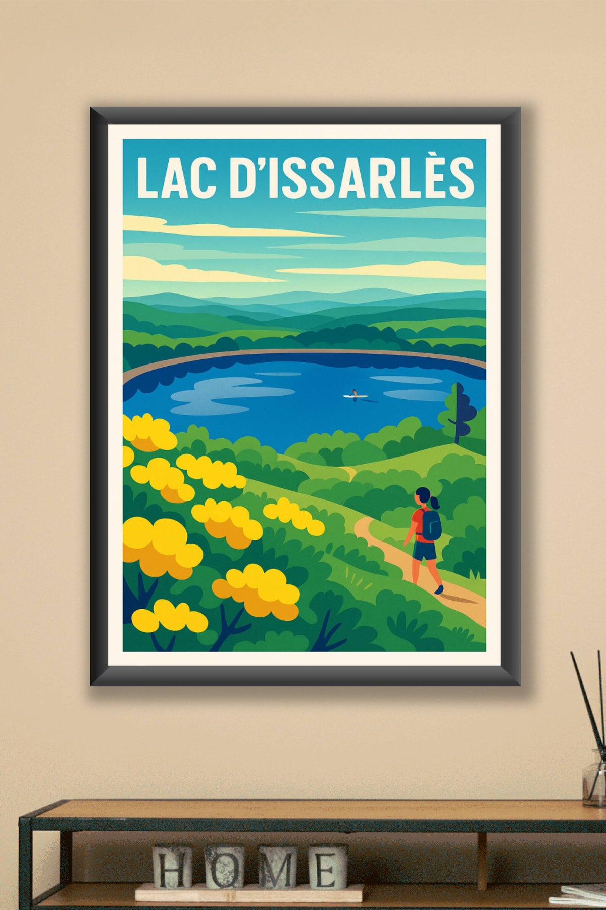 Affiche de Lac d'Issarlès - L'éclat de la nature au cœur de l'Ardèche