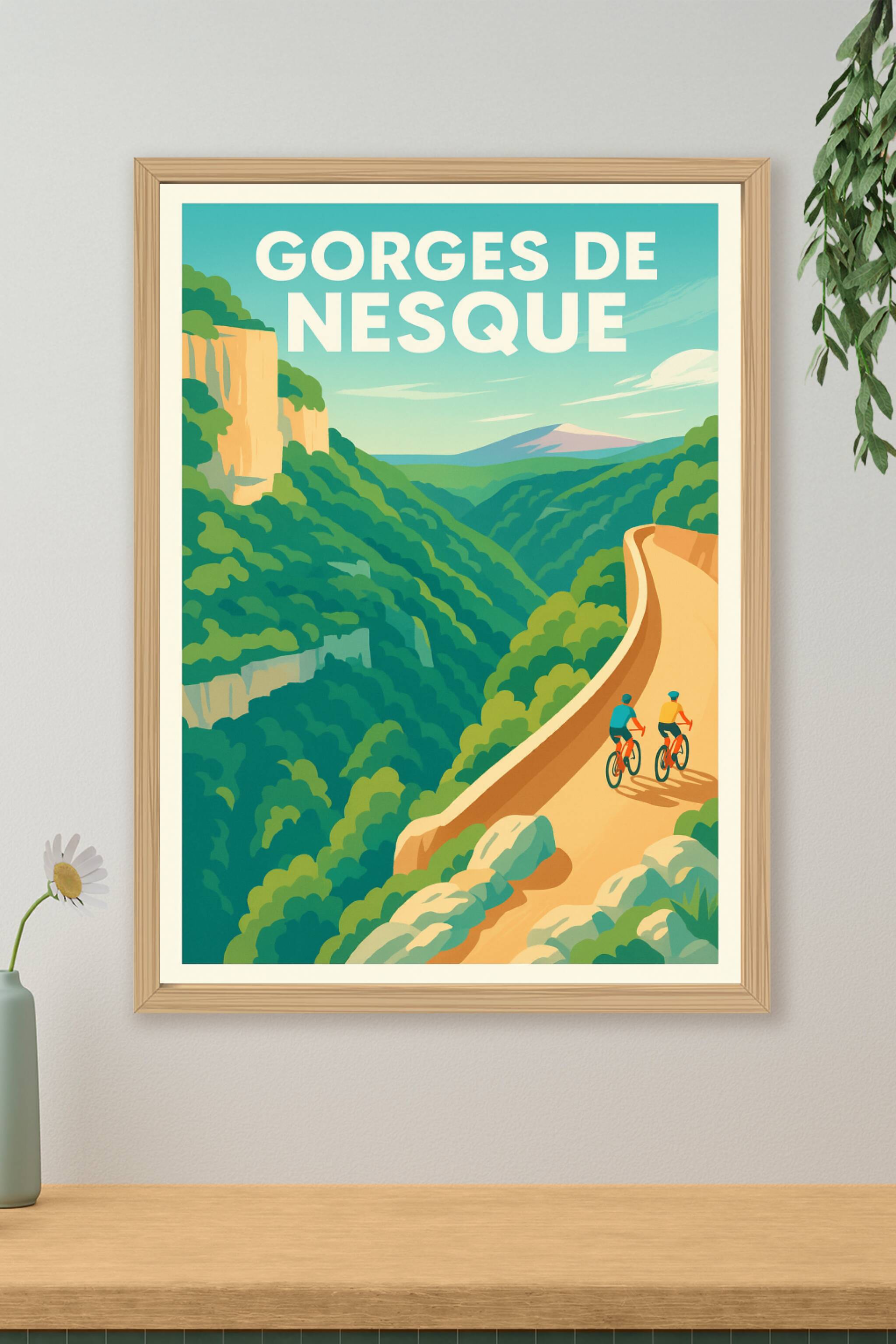 Affiche de Gorges de la Nesque - L'échappée sauvage au cœur de la Provence