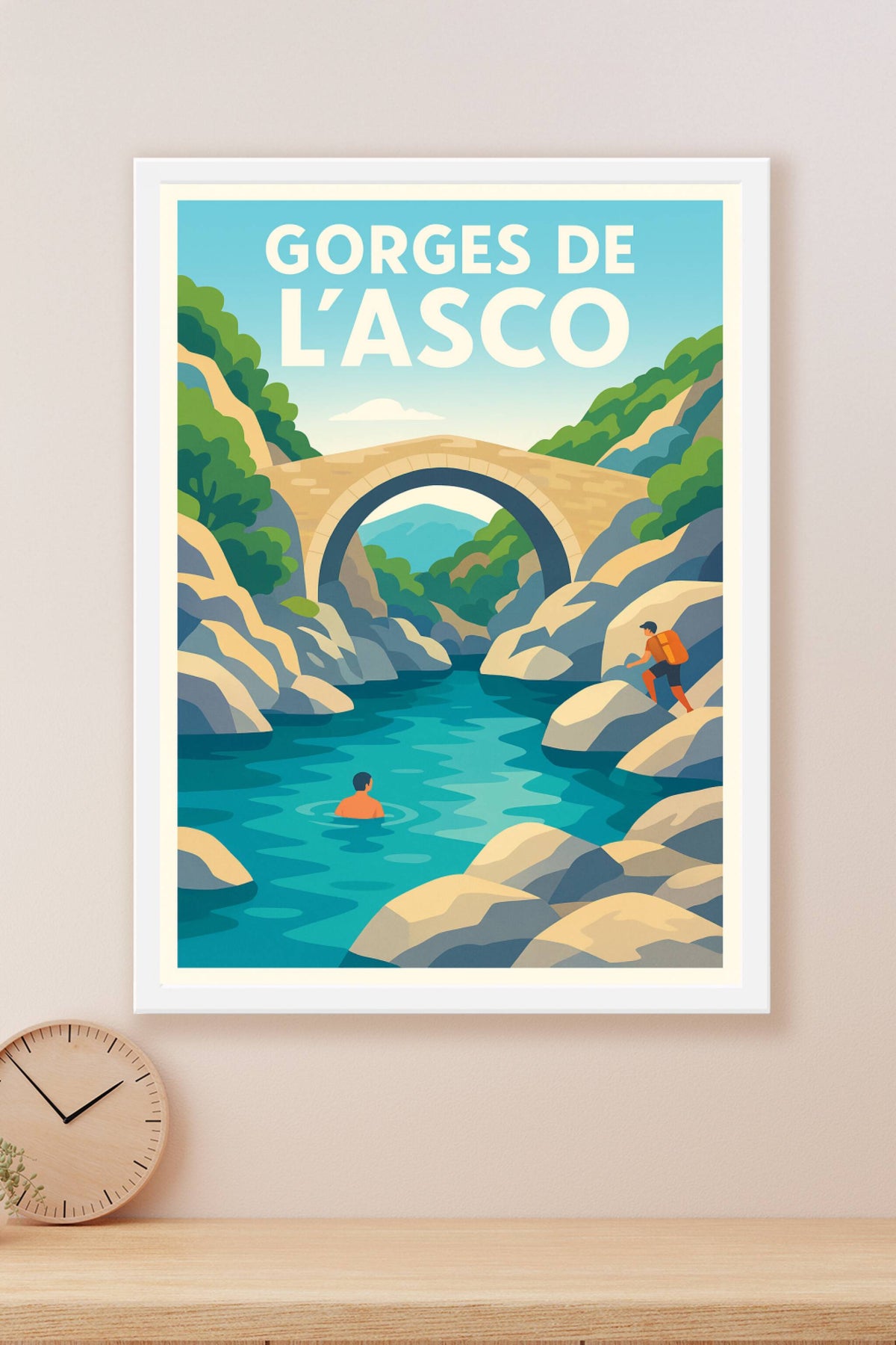 Affiche de Gorges de l'Asco - L'âme sauvage de la Corse en illustration