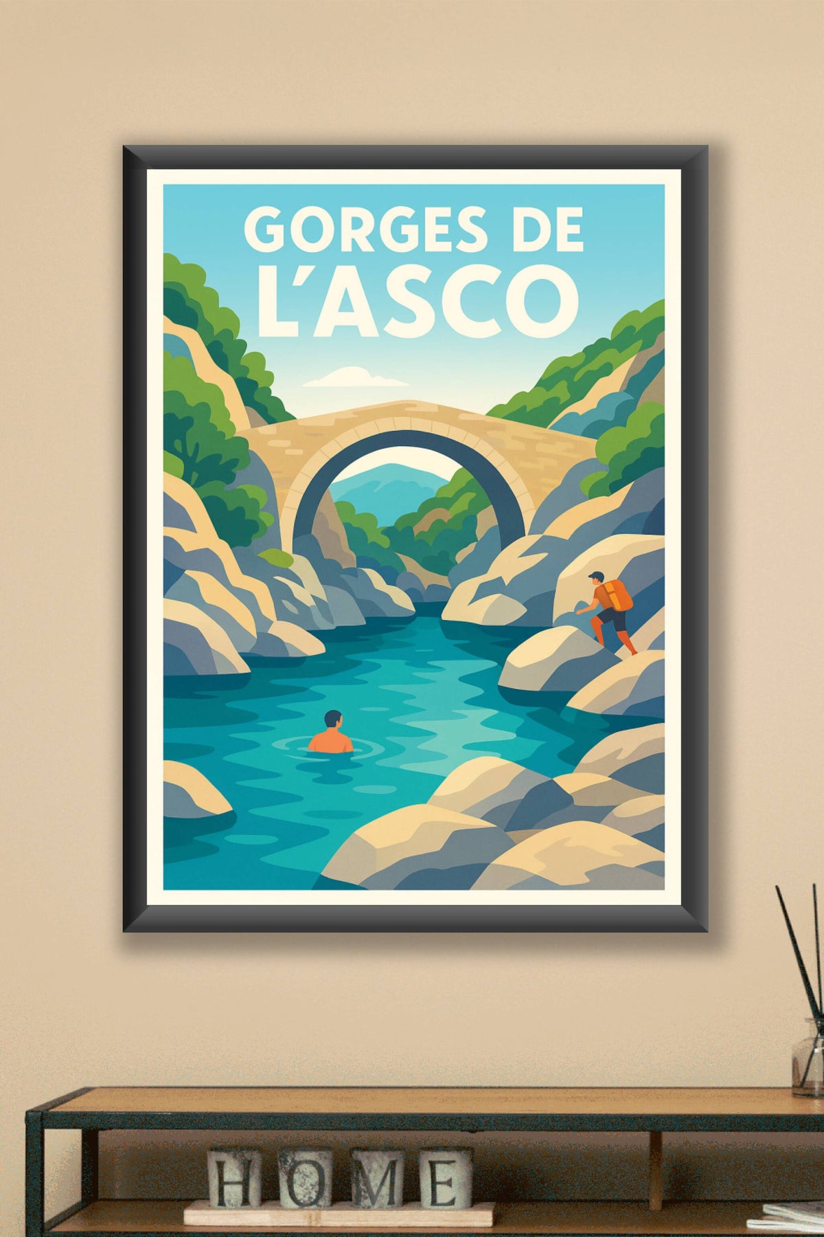 Affiche de Gorges de l'Asco - L'âme sauvage de la Corse en illustration