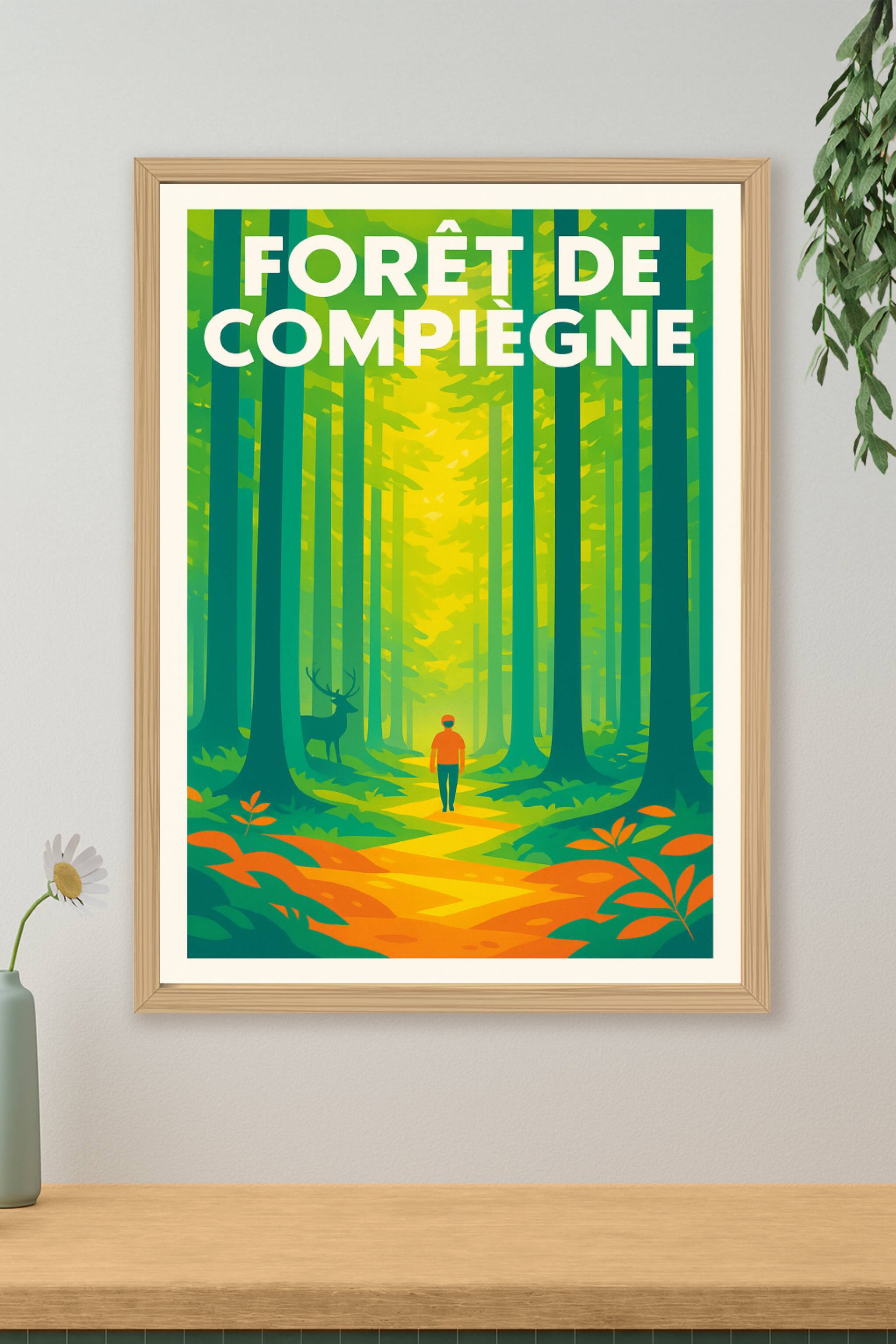 Affiche de Forêt de Compiègne - Une immersion poétique au cœur de la nature
